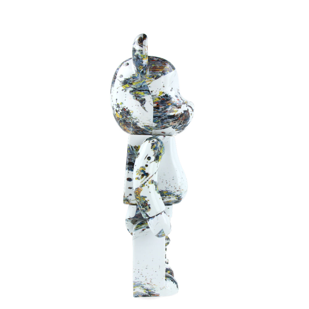 400% + 100% Bearbrick Jackson Pollock Studio (SPLASH) Art Toy Figure - Limited Edition Collectible for Home Decor & Art Display