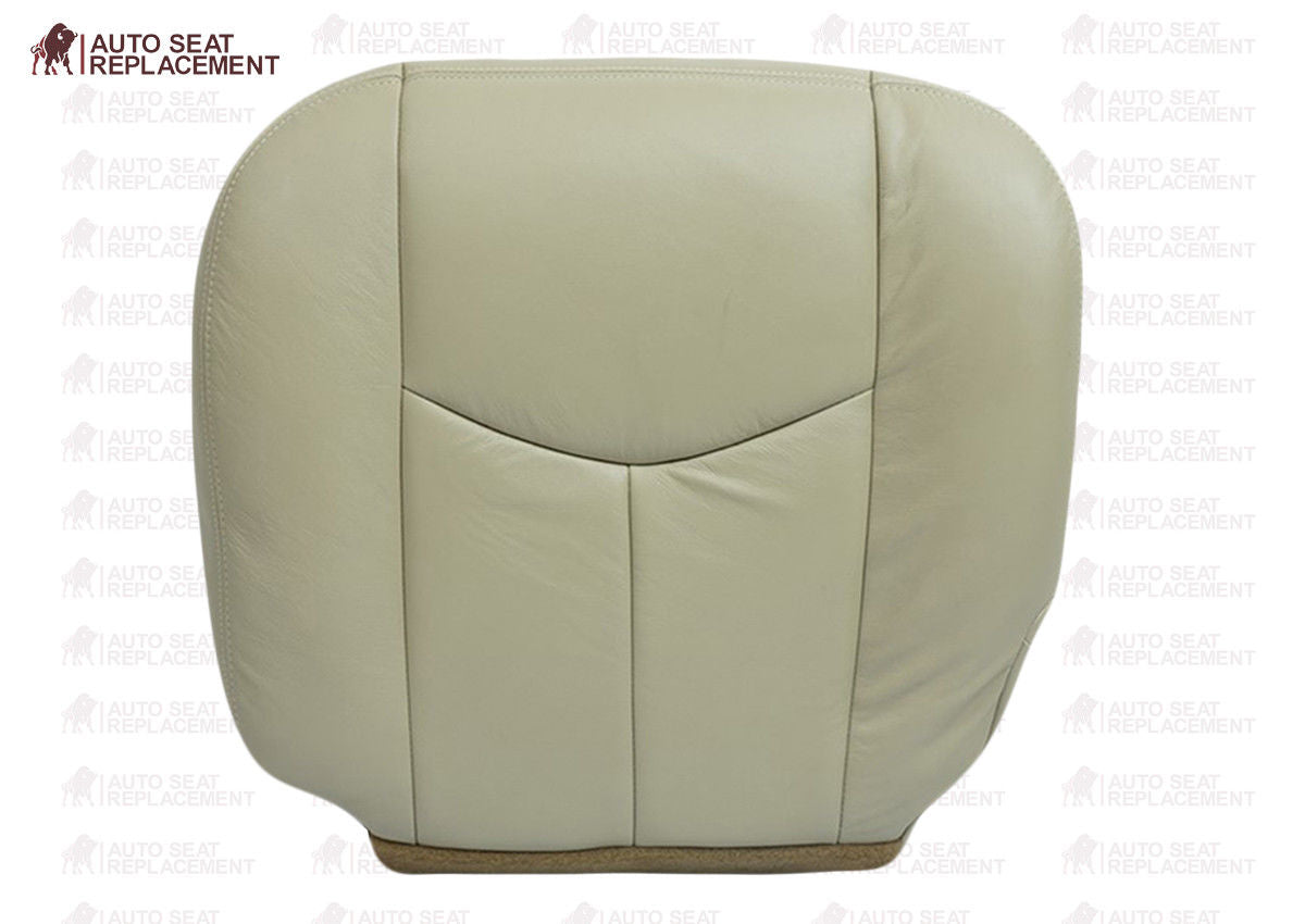 2003-2006 Chevy Tahoe Suburban Custom Fit Bottom Seat Cover - Genuine Leather & Vinyl Options in Tan | Perfect for Car Interior Protection & Comfort Upgrade