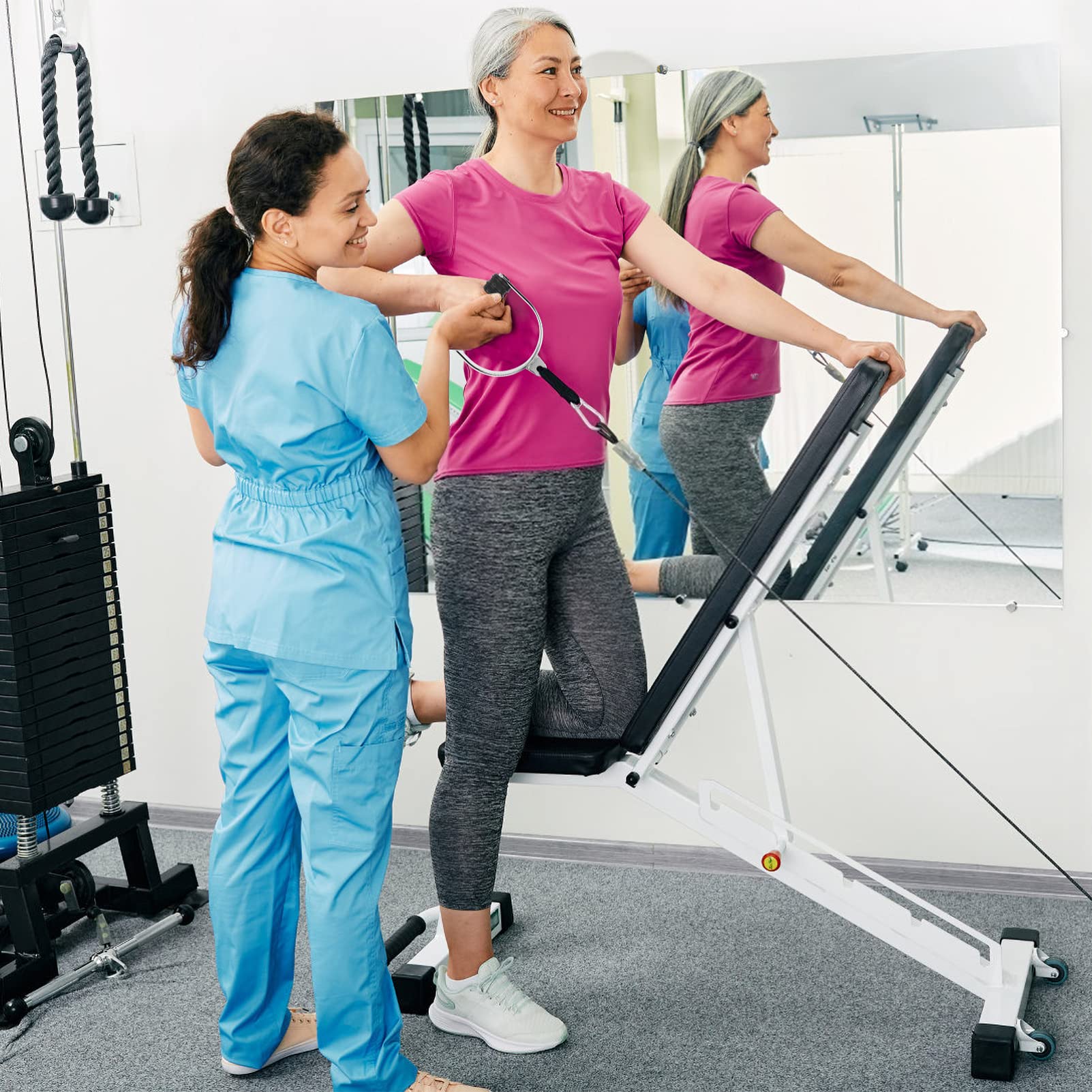 BESPORTBLE Gym Machine Cable Attachment Set - Heavy Duty Metal Exercise Handles for Pulling Straps, Wall Pulley & Fitness Accessories - Perfect for Home Gym, CrossFit & Strength Training Workouts