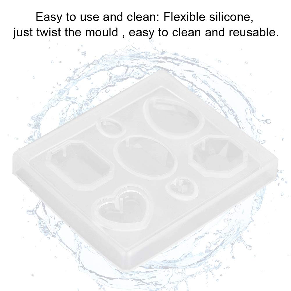 Premium Jewelry Casting Silicone - Clear Faceted Mold for DIY Jewelry Making, Resin Crafts, Rings & Pendants - Perfect for Artisans & Hobbyists