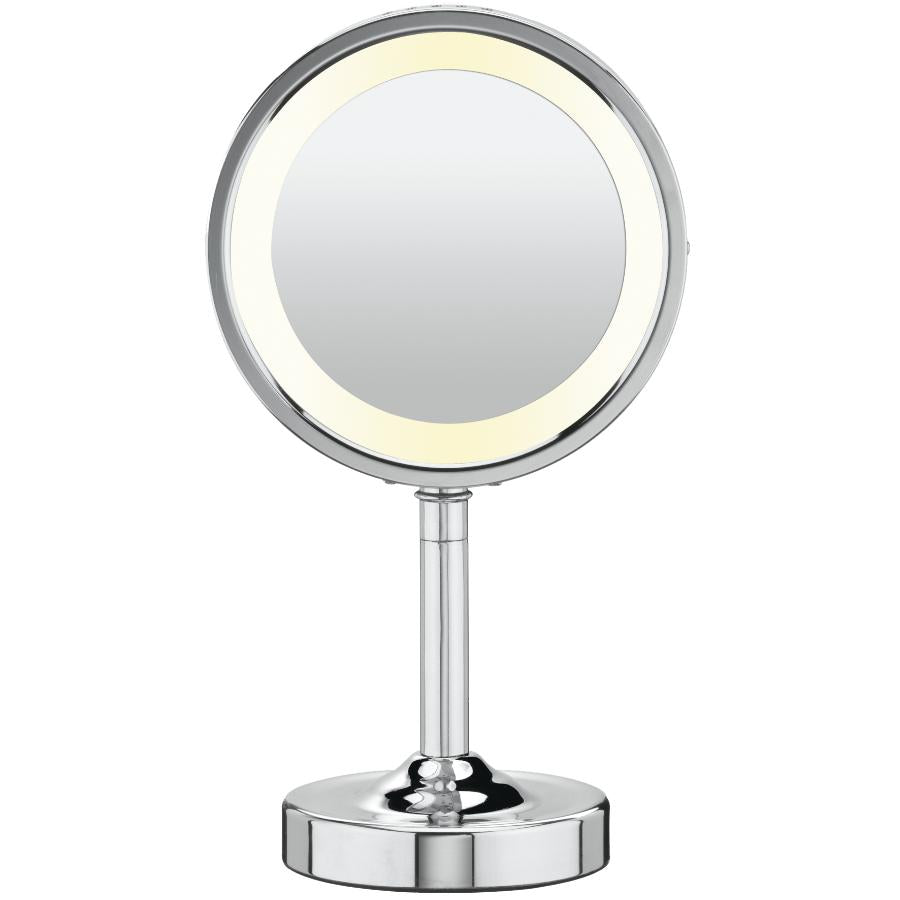 CONAIR Round Lighted 1X/5X Magnifying Mirror with LED Lights - BE150C - Perfect for Makeup, Skincare & Grooming at Home or Travel