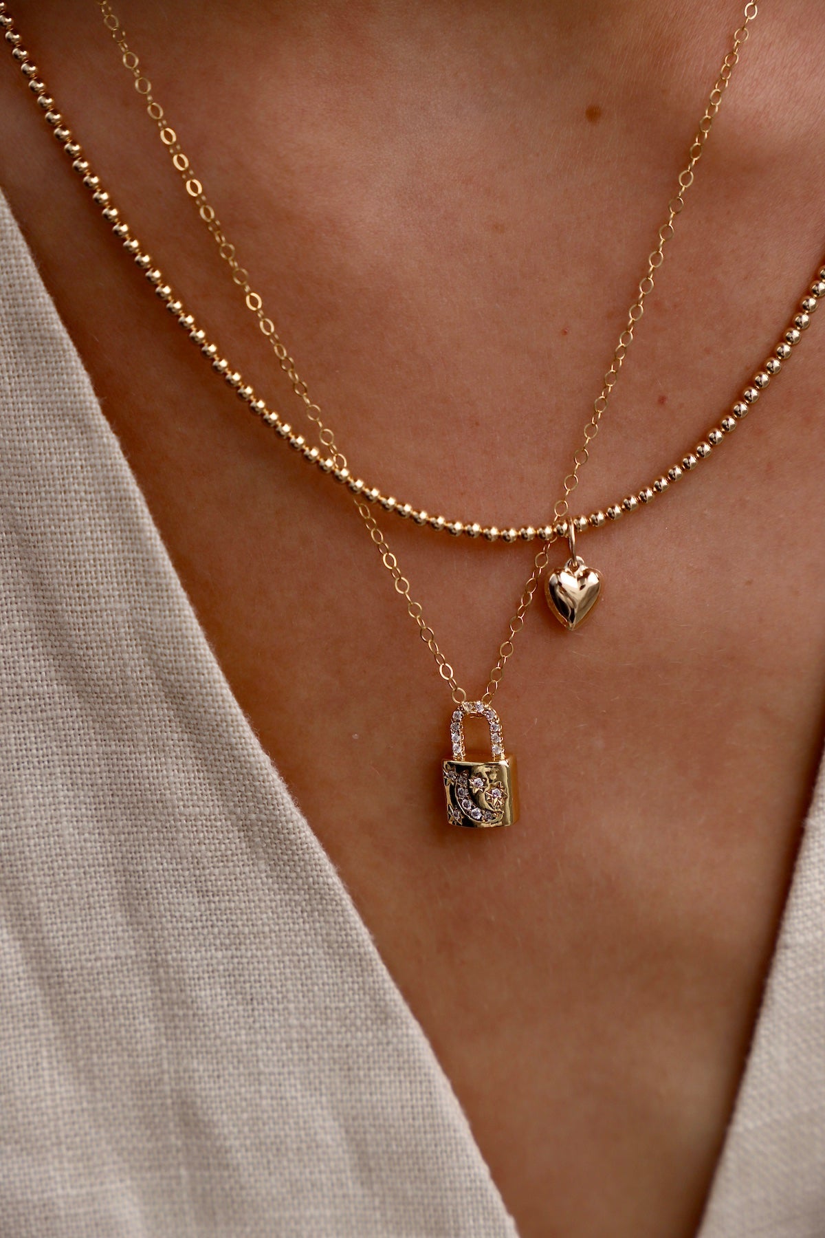 Celestial Lock Charm Necklace - Elegant Zodiac Pendant for Women - Perfect for Birthdays, Anniversaries & Spiritual Gifts | Astrology Jewelry for Daily Wear & Special Occasions