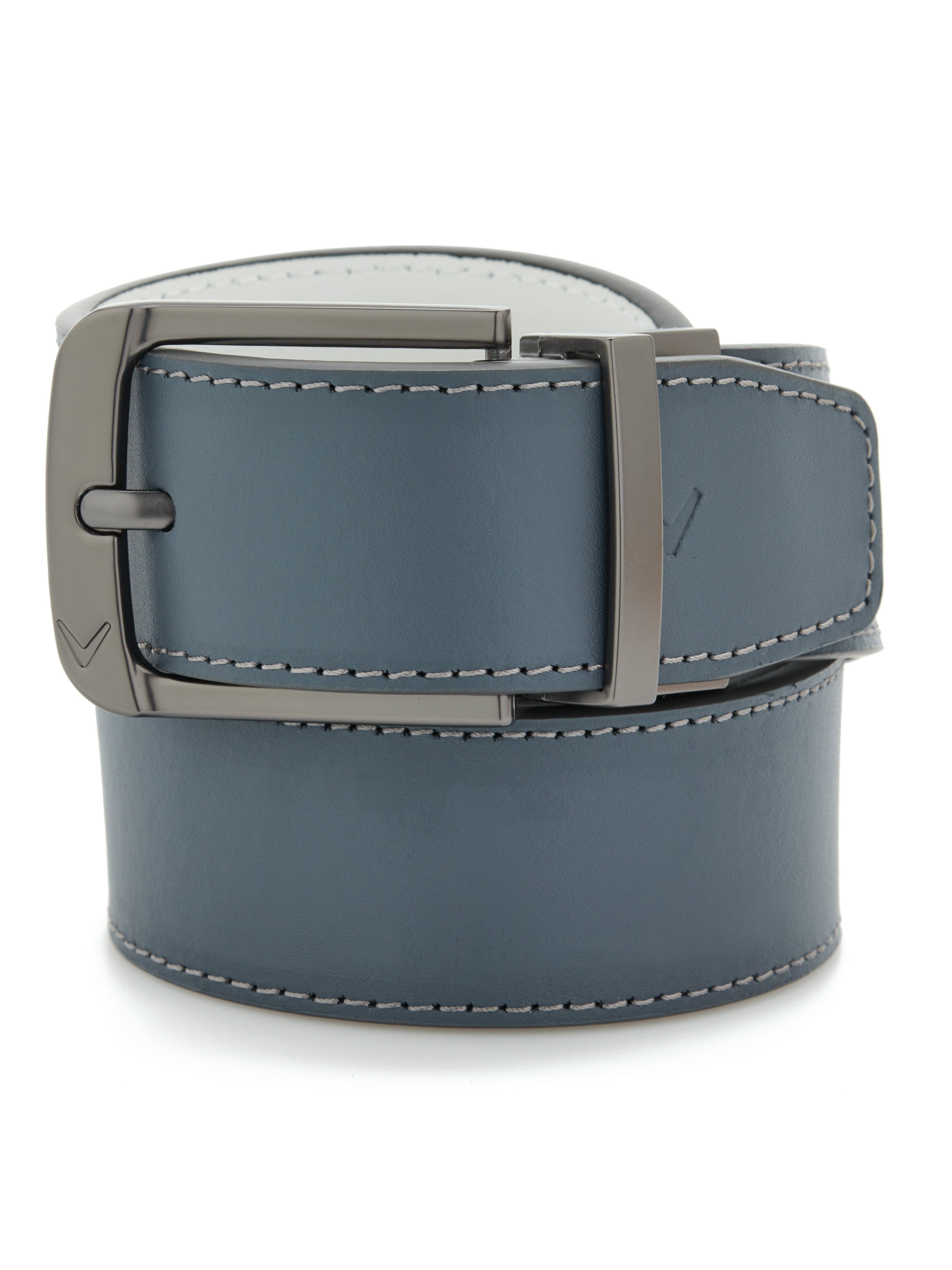 Men's Reversible Leather Golf Belt - Adjustable Stretch Waistband for Golfers | Comfortable & Stylish for Casual Wear & Office Use