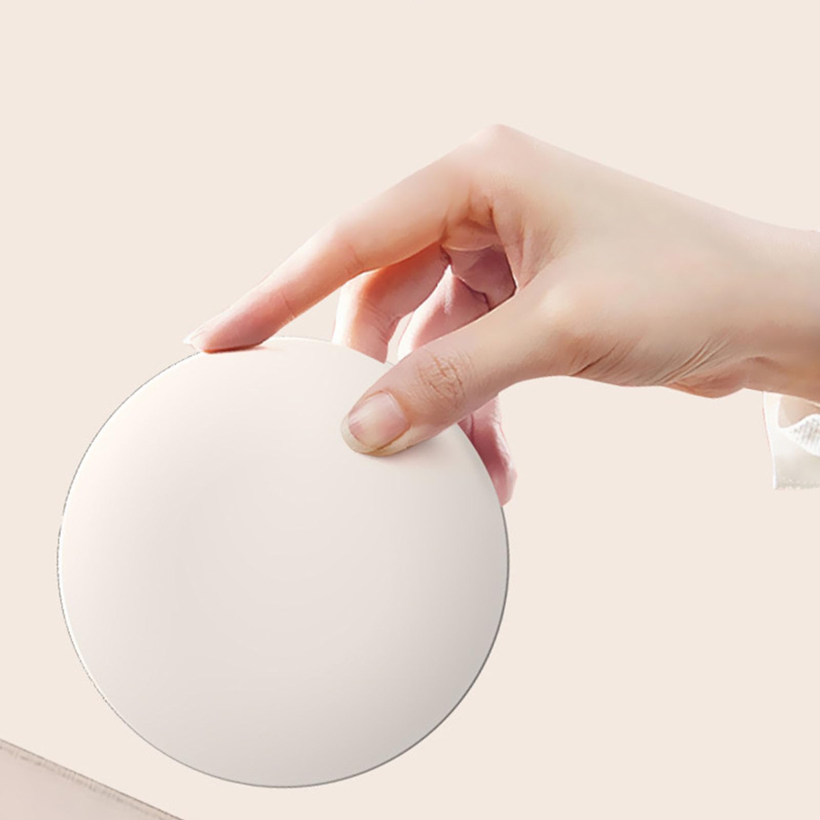Portable Sunscreen Tester Mirror - 2X Magnification for Travel & Makeup