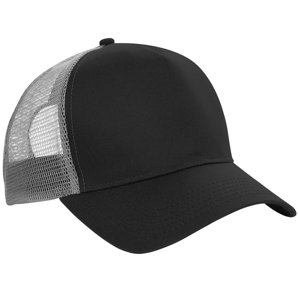 Men's Half Mesh Trucker Cap - Adjustable One Size Fits Most - Black & Fuchsia for Outdoor Sports, Hiking, and Casual Wear