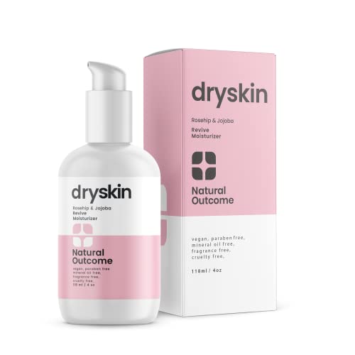 Natural Outcome Skincare Dry Skin Moisturizer Face Cream - Hydrating Facial Lotion with Rosehip Oil, Jojoba Oil & Hyaluronic Acid for Deep Moisture - 4 oz | Perfect for Daily Skincare Routine & Nighttime Hydration