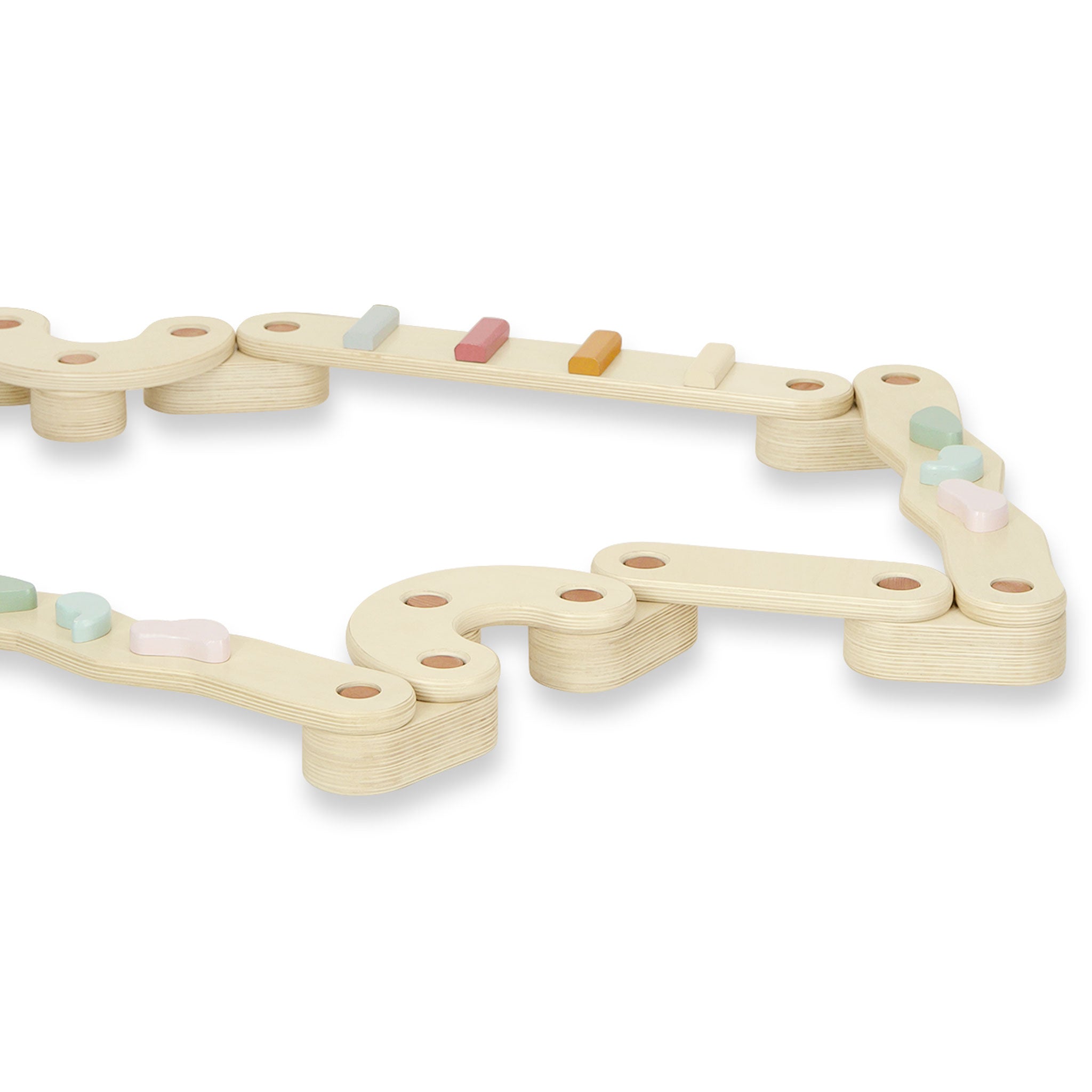 Step N' Balance Kids Wooden Balance Beam & Building Blocks Set - Fun Indoor Play for Toddlers, Preschool Gymnastics & Motor Skills Development