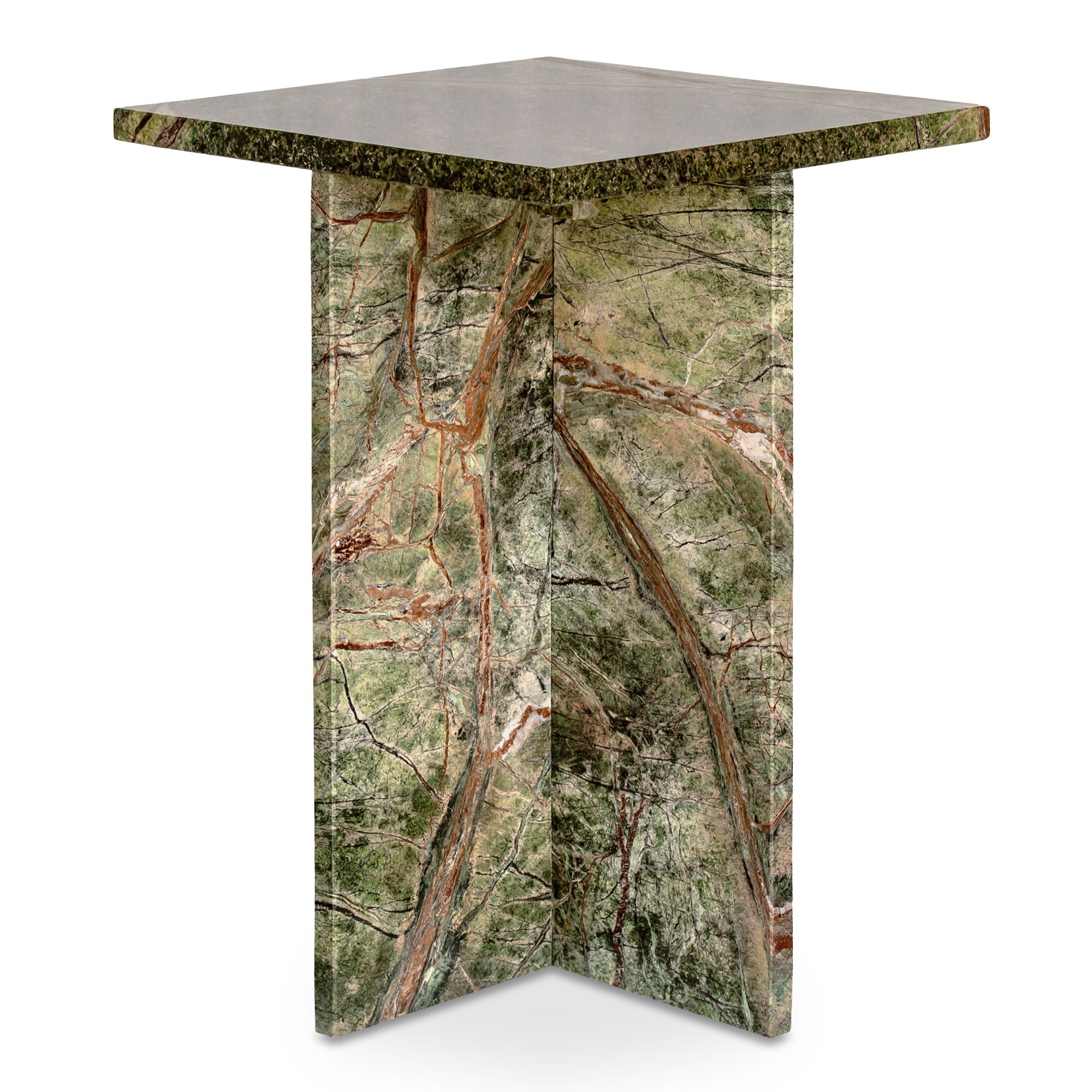 Blair Accent Table - Elegant Rainforest Design for Living Room, Bedroom, or Office Decor | Small Side Table with Natural Wood Finish