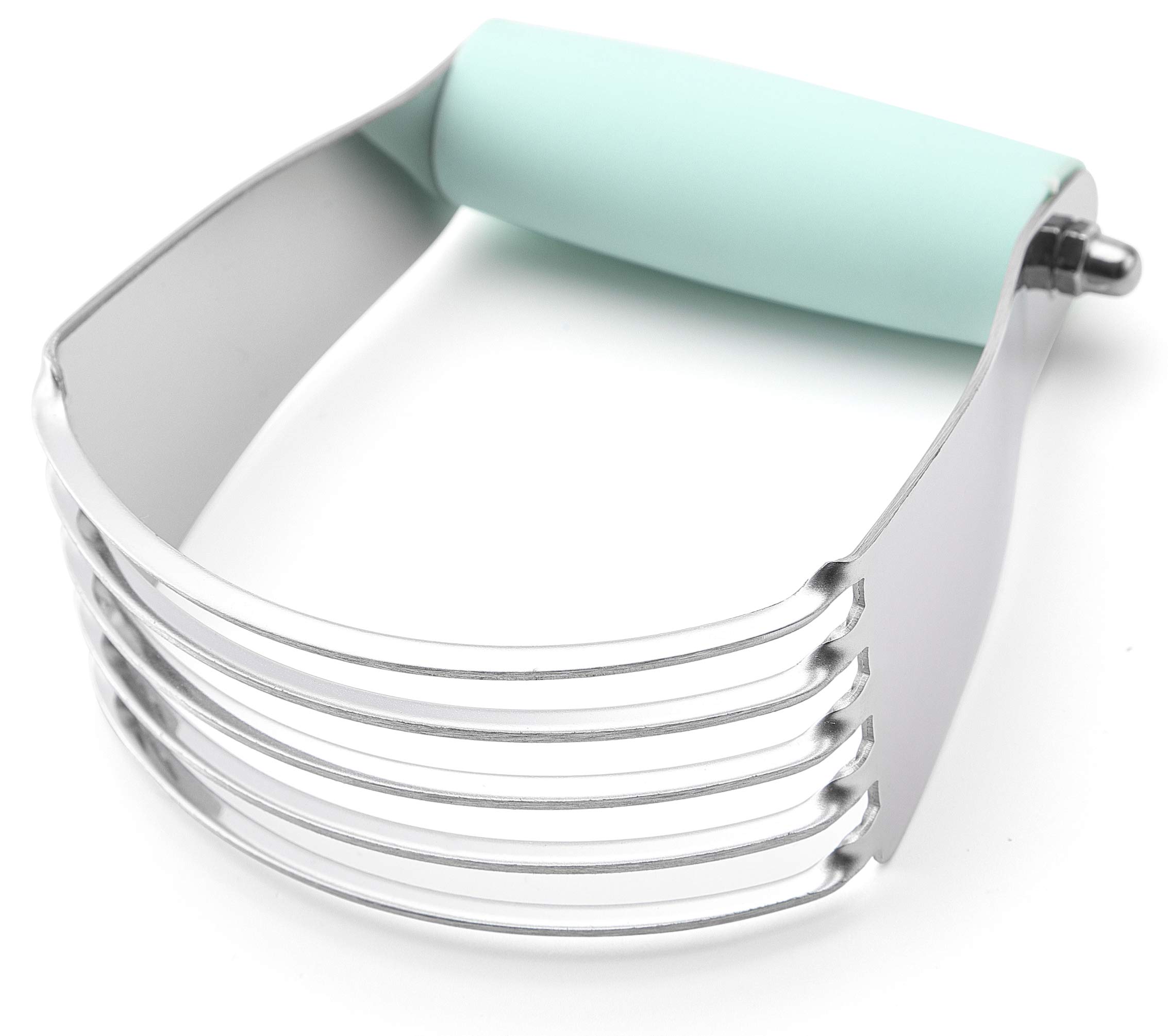Spring Chef Professional Dough Blender - Heavy Duty Stainless Steel Pastry Cutter for Baking, Medium Size Mint Green - Perfect for Pies, Cookies & Pastry Dough Preparation