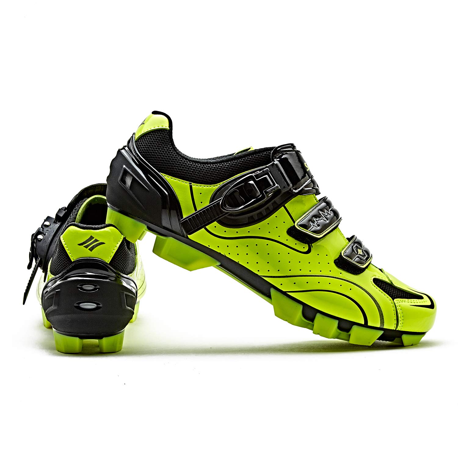 Santic Men's SPD Mountain Bike Shoes - Breathable Self-Locking Cycling Shoes for MTB & Road Biking | Ideal for Trail Riding, Commuting & Indoor Cycling