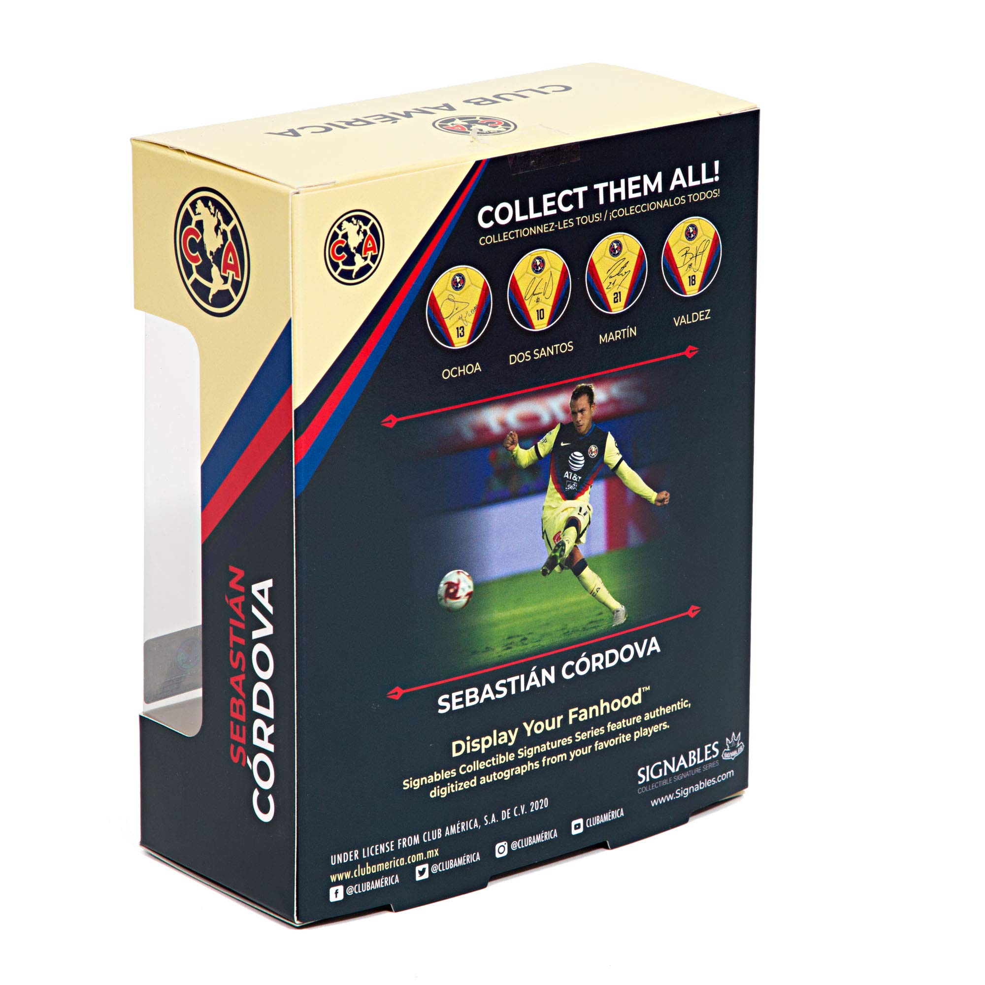 Signables Premium Official Football Facsimile - Authentic American Club Collectible Soccer Ball - Perfect for Sports Memorabilia Collection, Fan Gifts & Game Room Decor
