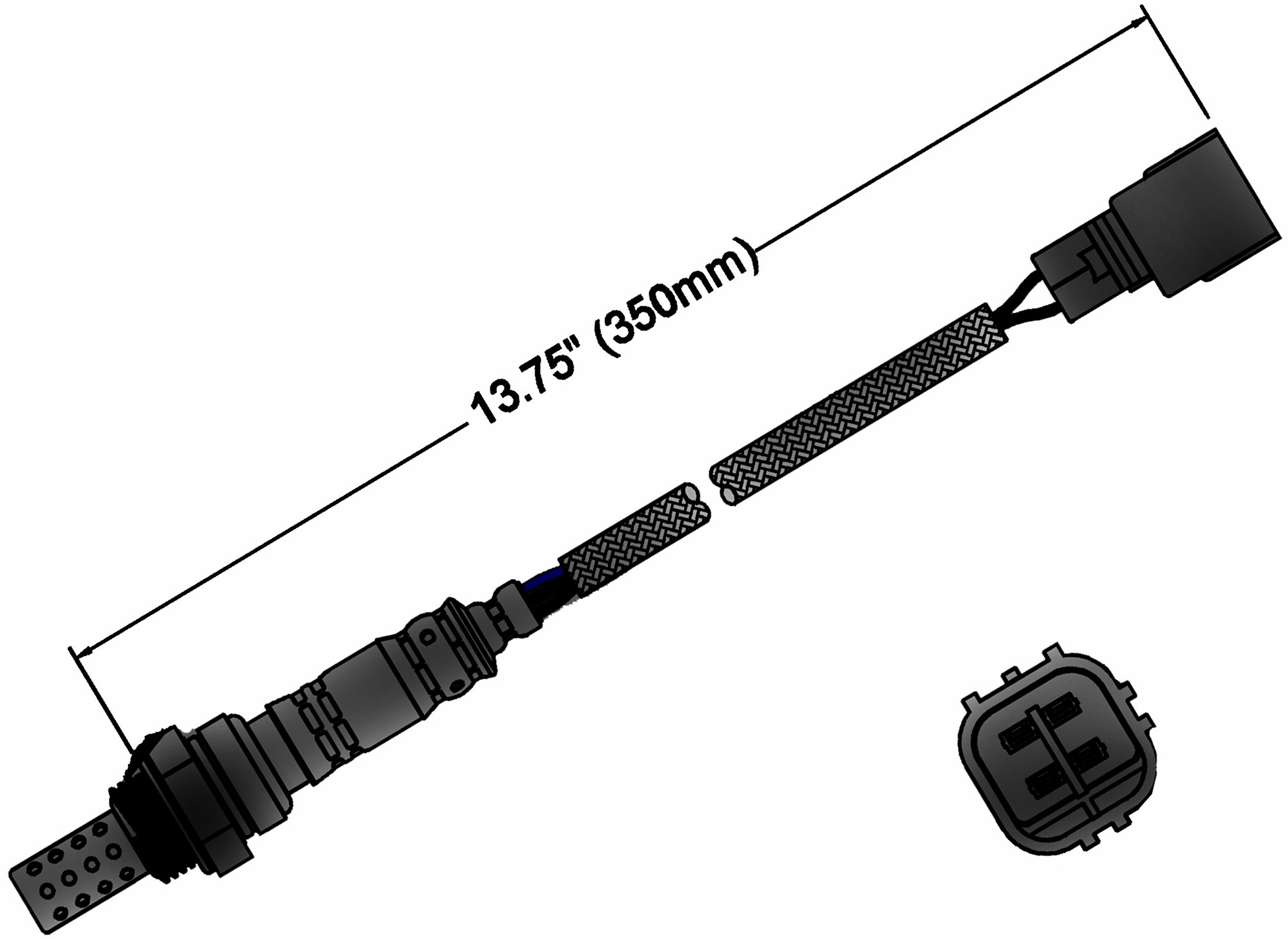 ACDelco Professional 213-1483 (88929910) Heated Oxygen Sensor - Compatible with GM Vehicles - Improves Engine Performance & Fuel Efficiency - Ideal for Automotive Repair & Maintenance