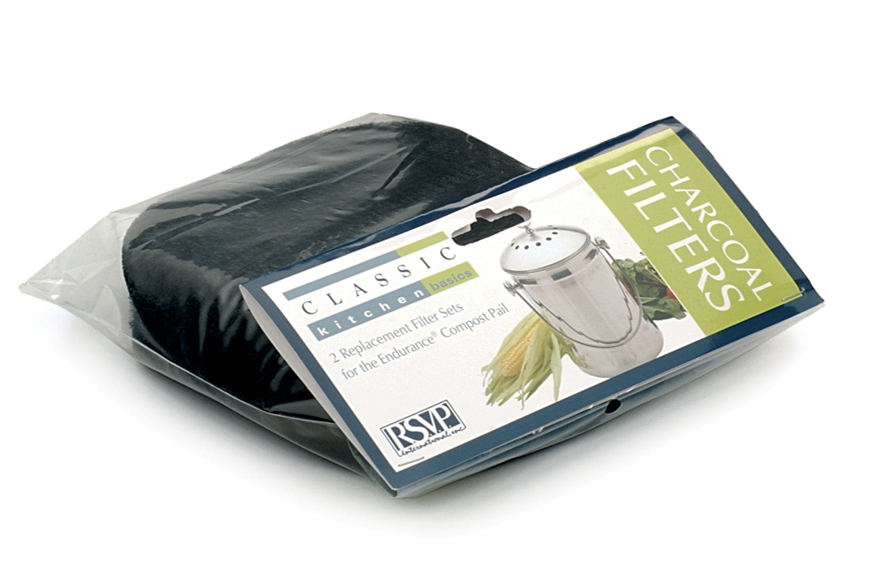 Premium RSVP Compost Pail Filter - Odor Eliminating Replacement Filter for Kitchen Compost Bin - Perfect for Organic Waste Recycling & Eco-Friendly Composting at Home