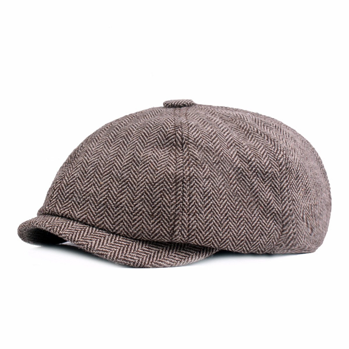 Men's Tweed Ivy Newsboy Cabbie Gatsby Golf Beret Painter Hat - Vintage Wool Flat Cap for Casual Wear, Golfing & Outdoor Activities