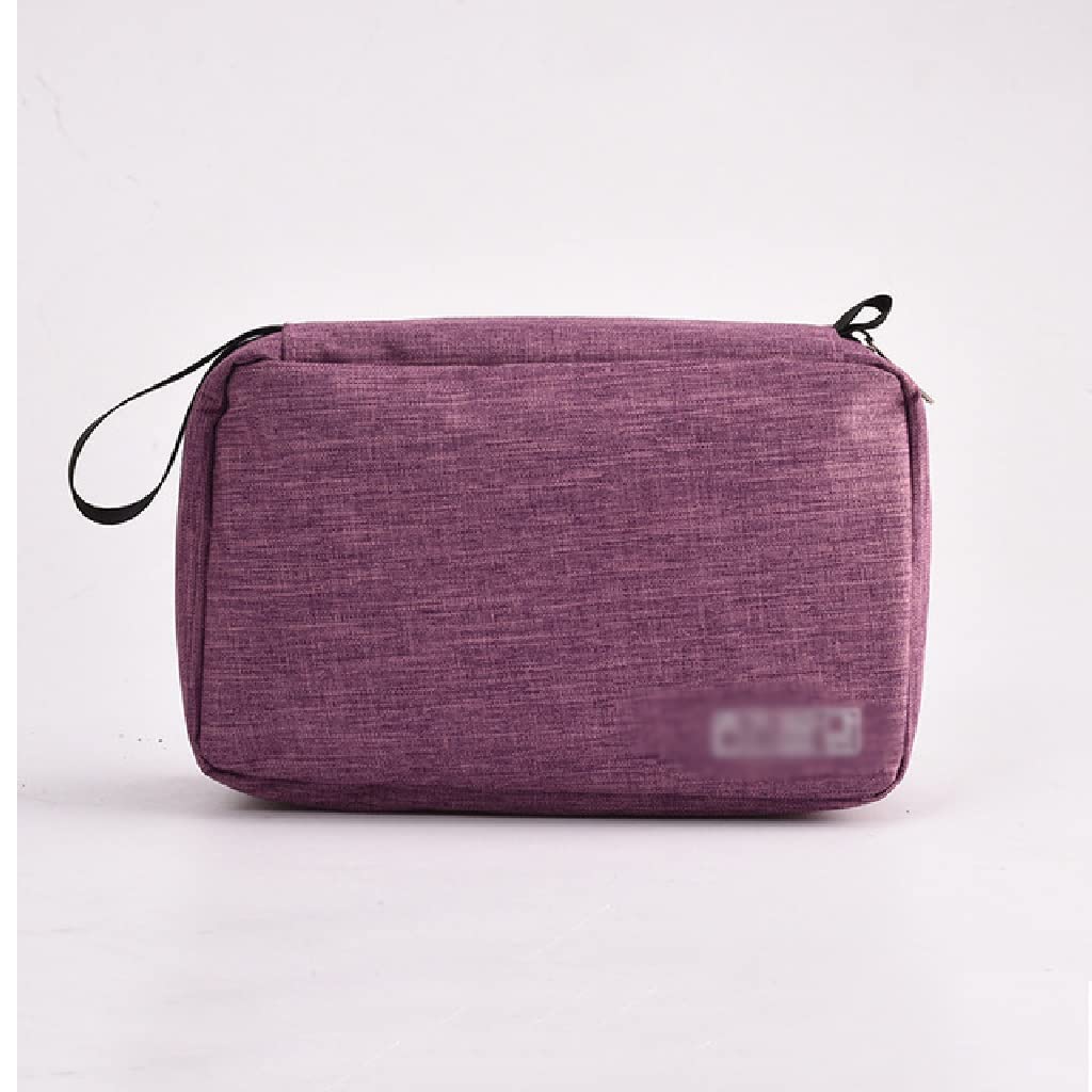 EKDSPW Hanging Cosmetic Bag - Multifunctional Travel Toiletry Organizer for Makeup Storage, Folding Wash Pouch for Beauticians & Travelers (Purple) - Perfect for Gym, Vacation & Daily Beauty Routine