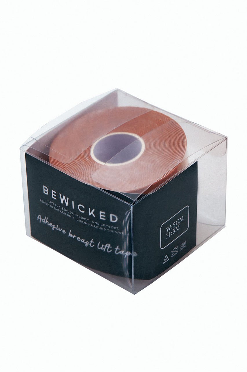 BeWicked Women's Adhesive Breast Lift Tape 2040 - Invisible Bra Tape for Strapless Dresses, Backless Gowns & Swimwear - Comfortable & Secure Support for All-Day Wear