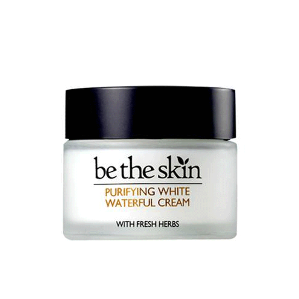 Be the Skin Purifying White Waterful Cream 50ml - Brightening Moisturizer for Glowing Skin | Perfect for Daily Hydration & Evening Skincare Routine