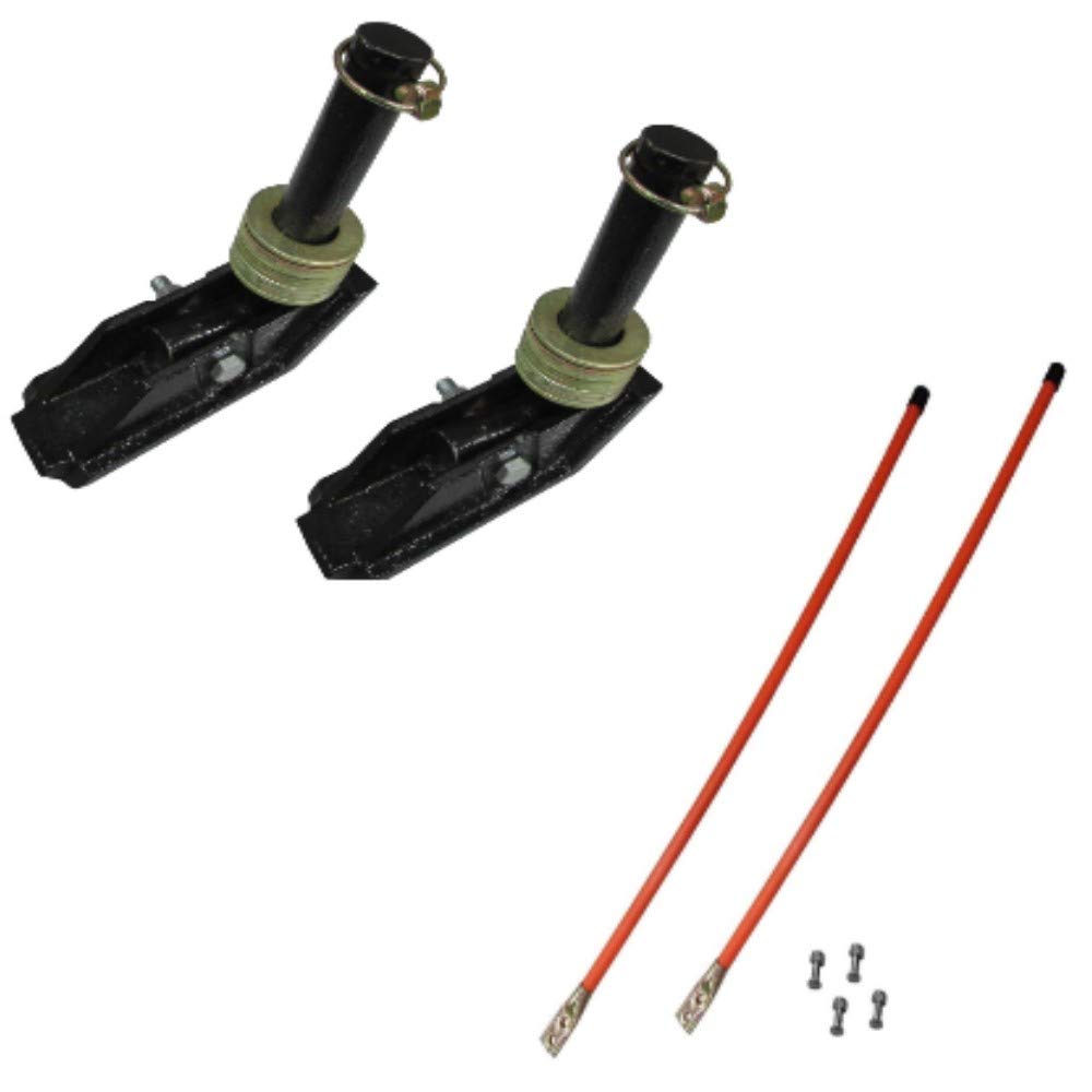 Stevens Lake Replacement Snow Plow Shoe with Square Foot & Blade Markers - Compatible with Universal Products Models (Replaces 09126, 1303005, C-8.5, ST-78) - Ideal for Winter Driveway & Parking Lot Snow Removal