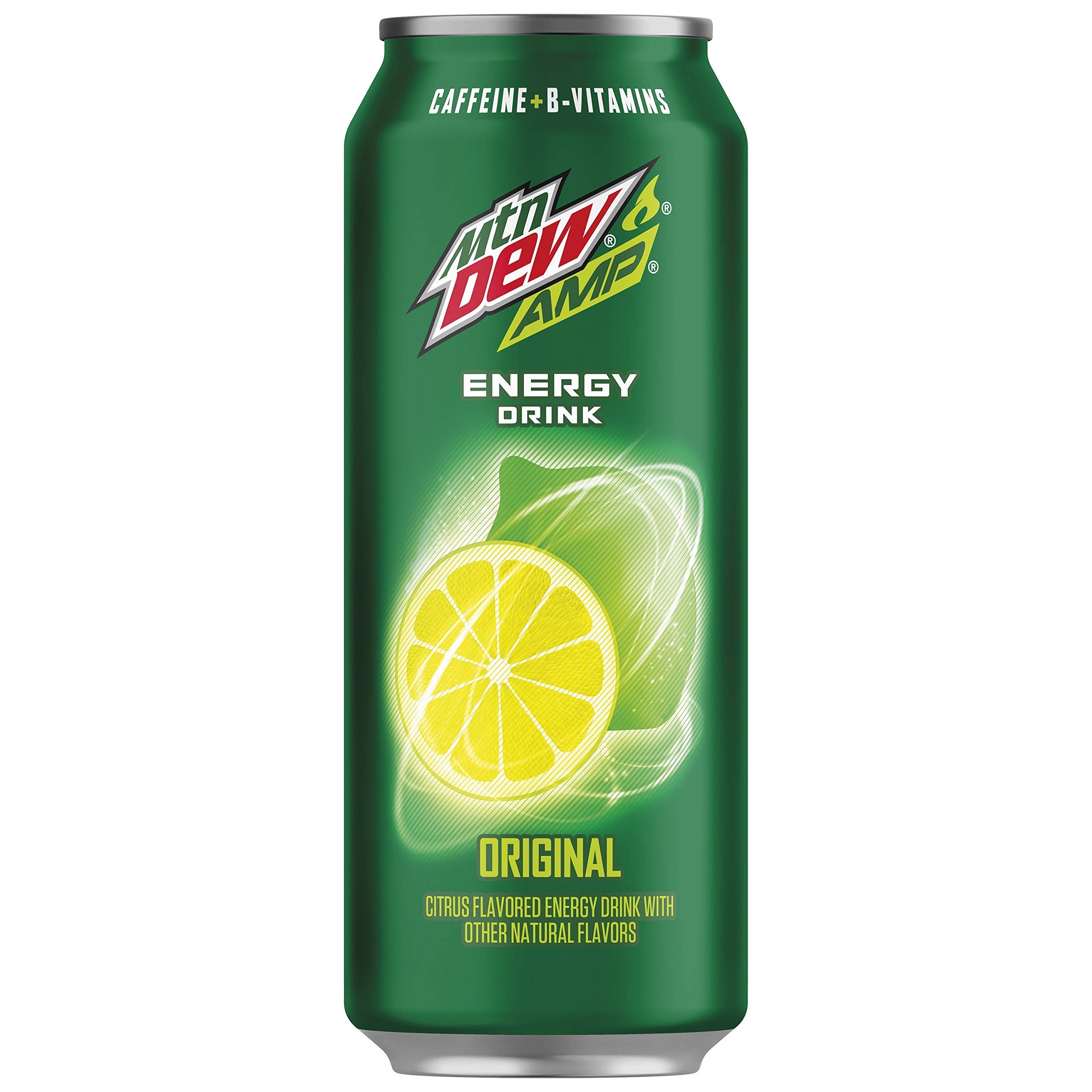 Amp Energy Drink, Original Flavor with Caffeine & B Vitamins, 16 Fl Oz (12 Pack) - 3 Sets - Boost Energy for Workouts, Gaming & Long Workdays