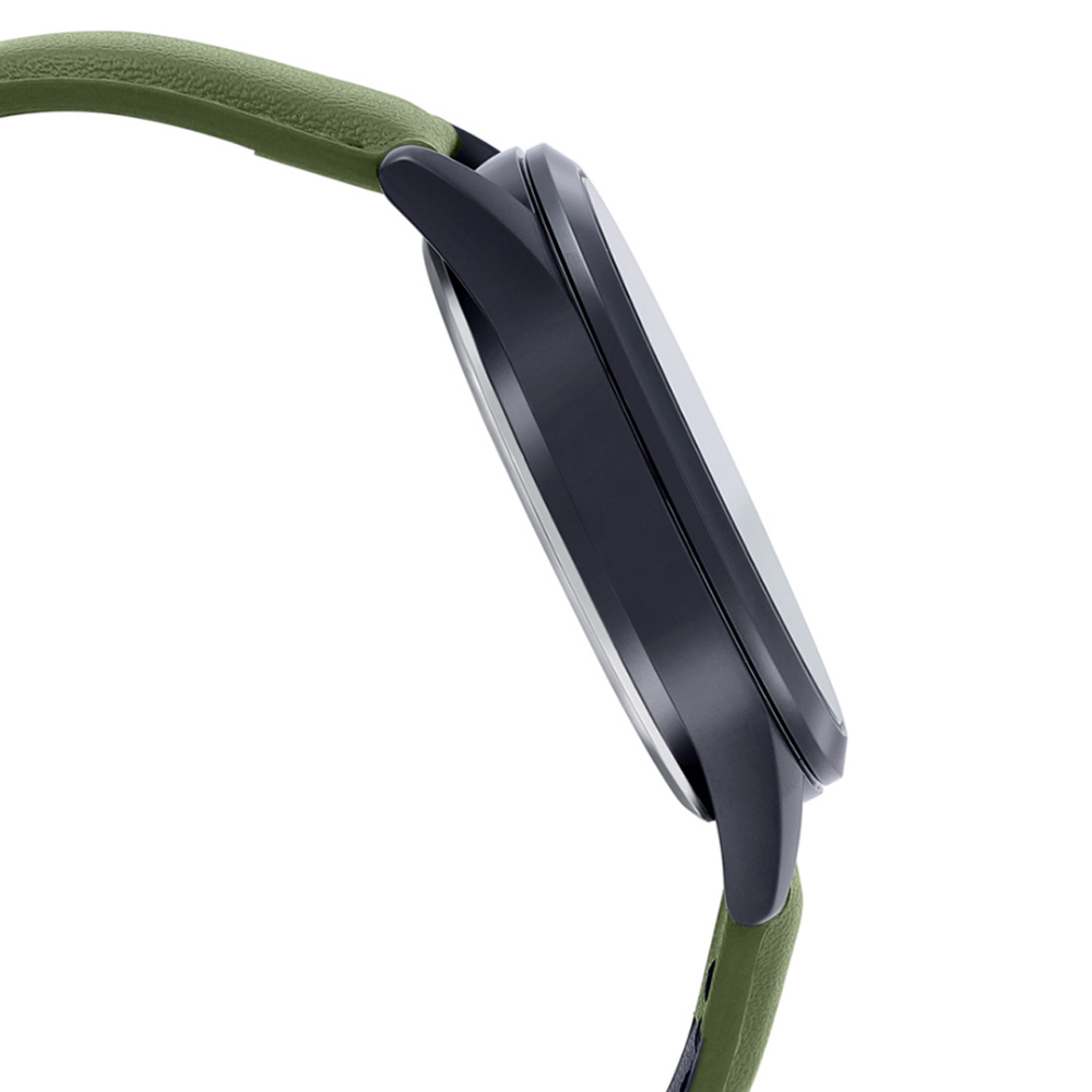 CASIO MTP-VD02BL Analog Men's Watch with Green Leather Strap - Stylish & Durable for Business, Casual & Everyday Wear