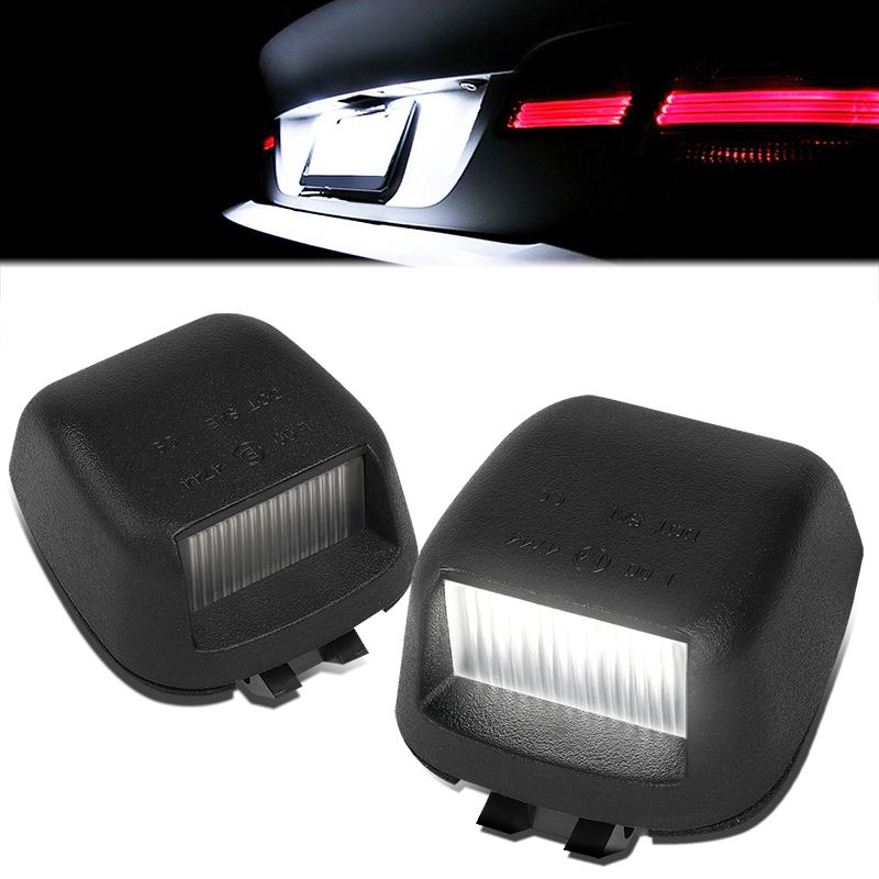 07-19 Nissan Frontier & 08-15 Armada White LED License Plate Lights - Bright, Durable & Easy Installation for Enhanced Night Visibility & Style