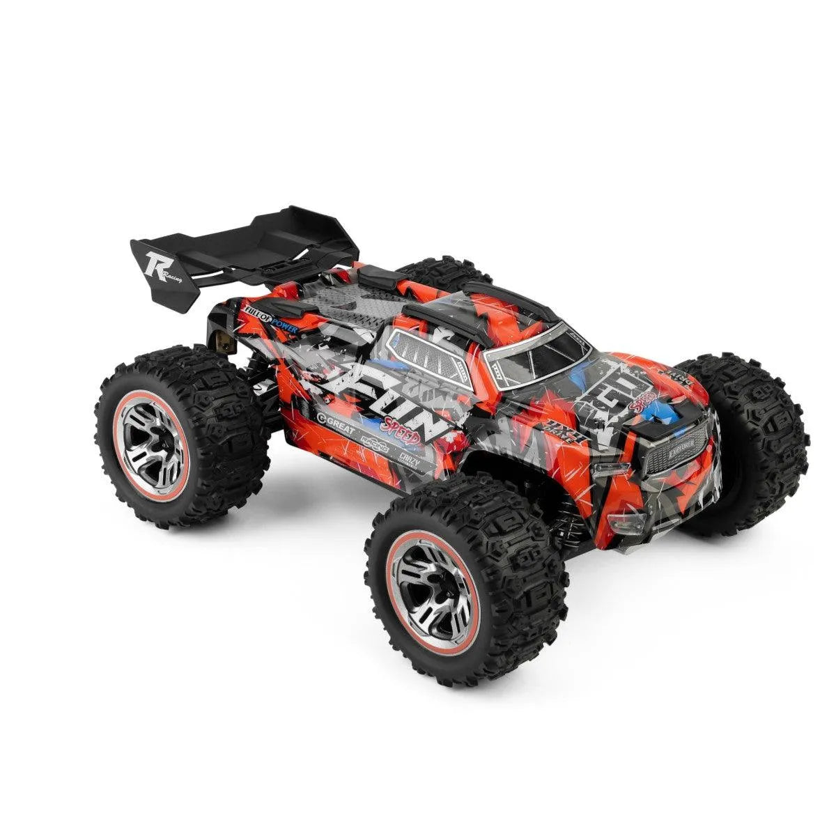 WLTOYS 184008 1/18 Scale 60KM/H High Speed Brushless 4WD RC Truck with 2.4G Remote Control - Off-Road Racing, Backyard Bashing & Stunt Performance for Adults and Kids