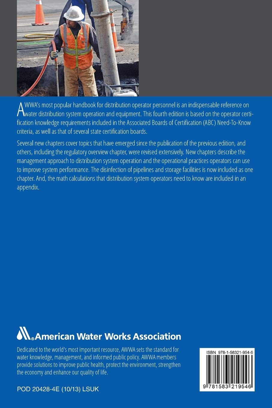 Water Distribution Operator Training Handbook, Fourth Edition - Essential Guide for Certification & Career Advancement in Water Treatment & Utilities