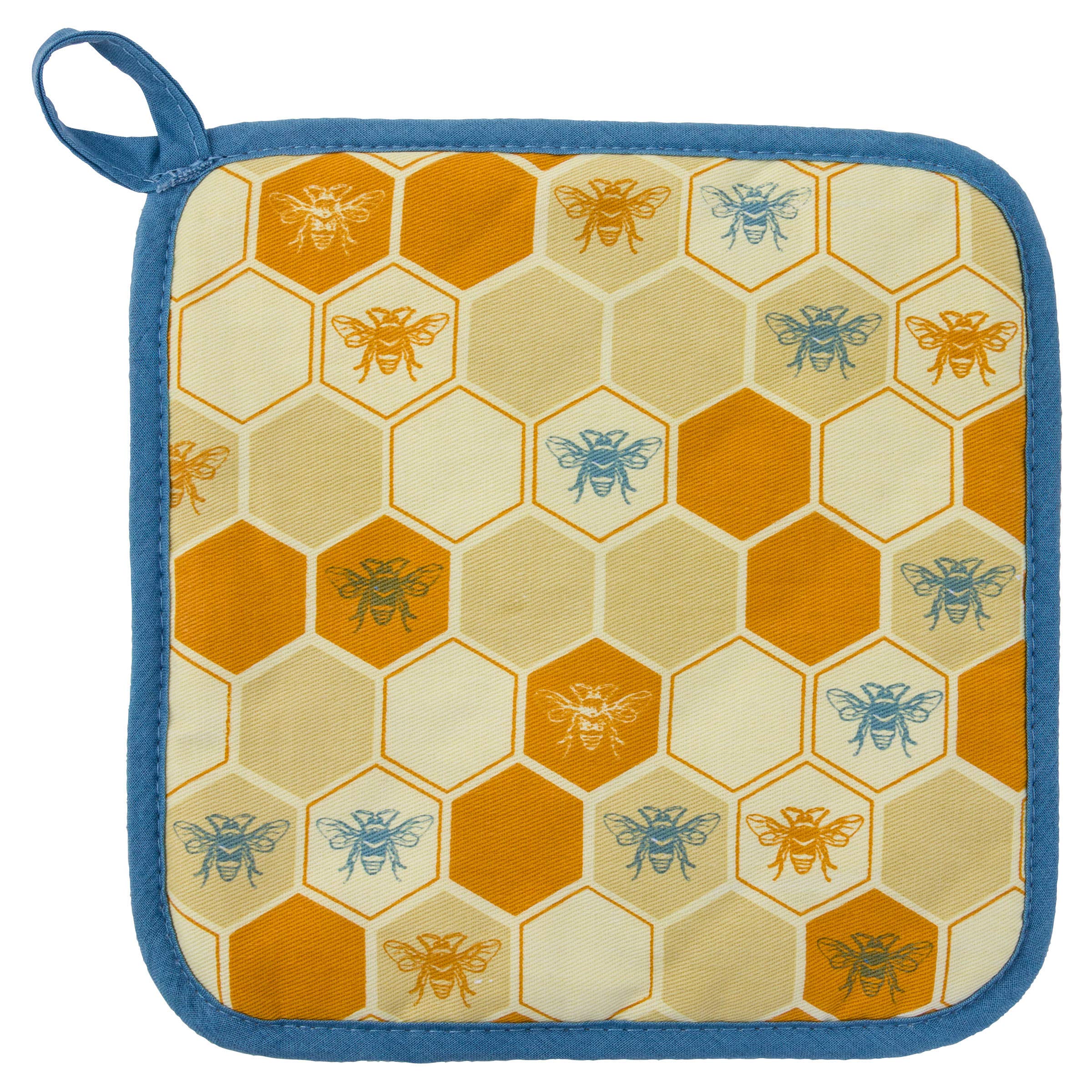 Bee Oven Mitt & Pot Holder Set - Heat Resistant Kitchen Gloves for Baking & Cooking - Perfect Gift for Home Chefs (Karma Gifts) - Ideal for Holiday Baking, BBQ Grilling & Kitchen Safety