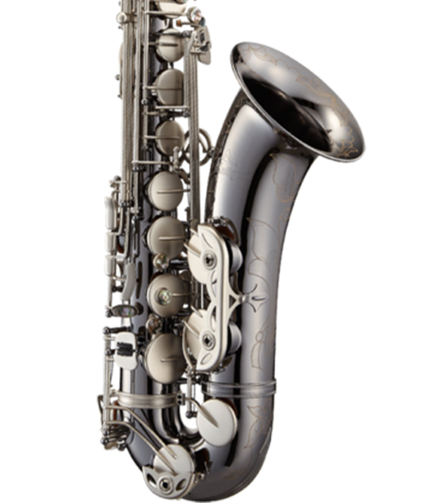 Antigua Winds TS4248 PowerBell Bb Tenor Saxophone - Black Nickel Body & Classic Nickel Keys | Professional Jazz, Band & Studio Performance Saxophone
