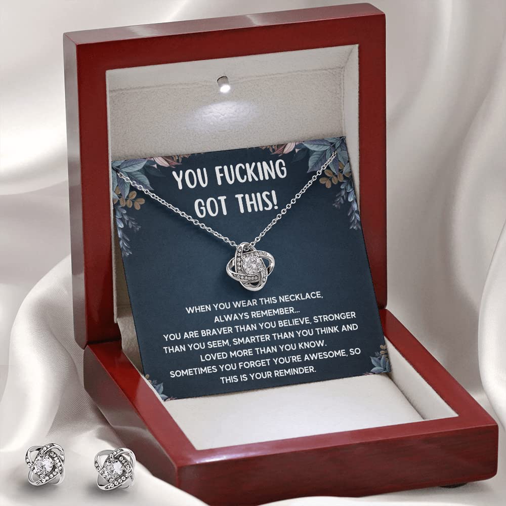Get Well Soon Gifts for Women - Inspirational Stainless Steel Necklace with Message Card & Gift Box | Encouragement, Sympathy & Recovery Jewelry for New Beginnings | Perfect for Hospital Visits, Cheer Up Presents & Motivational Gifts