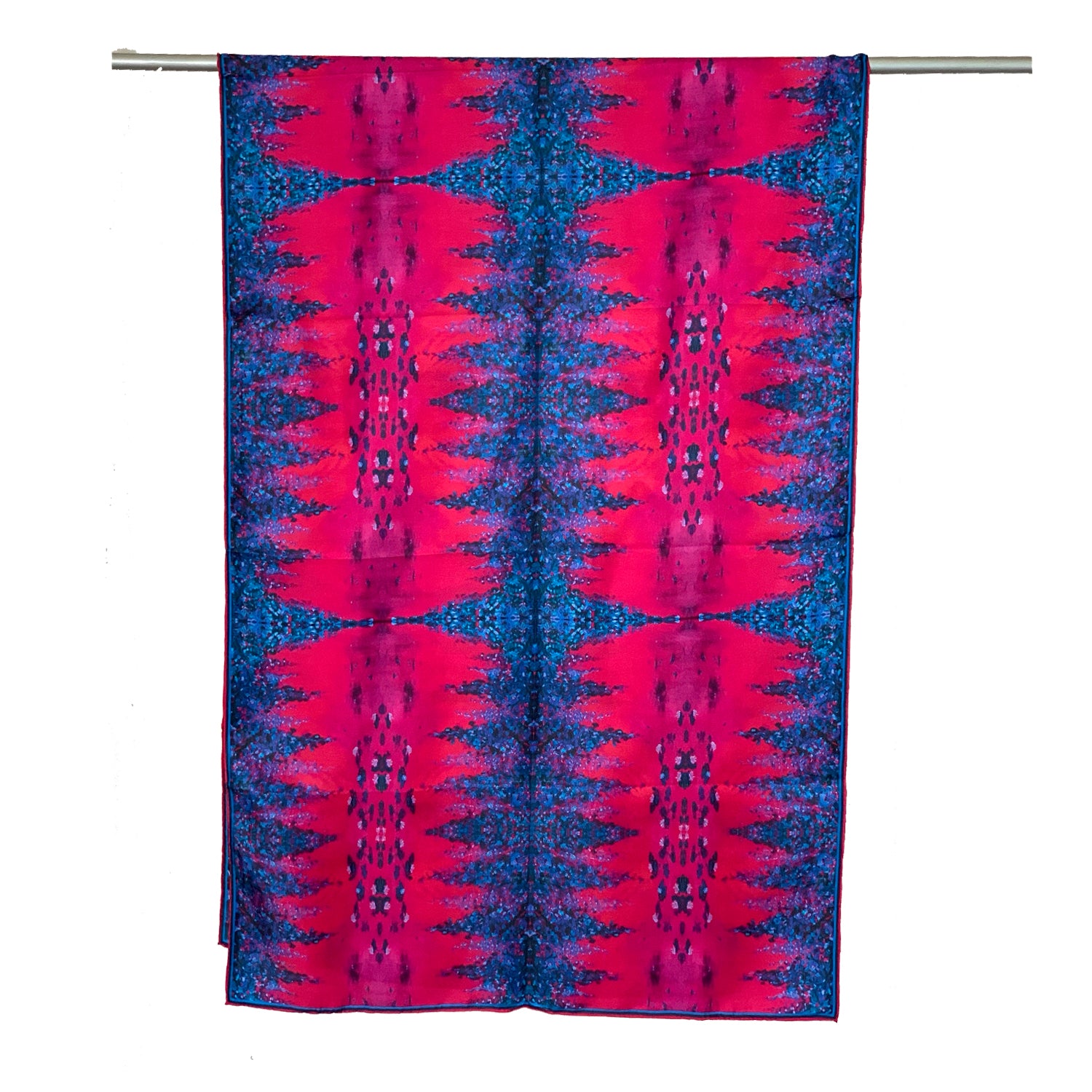 Fuchsia Dreams Long Silk Scarf for Women - Elegant Fashion Accessory for Dresses, Coats & Evening Wear | Lightweight & Luxurious