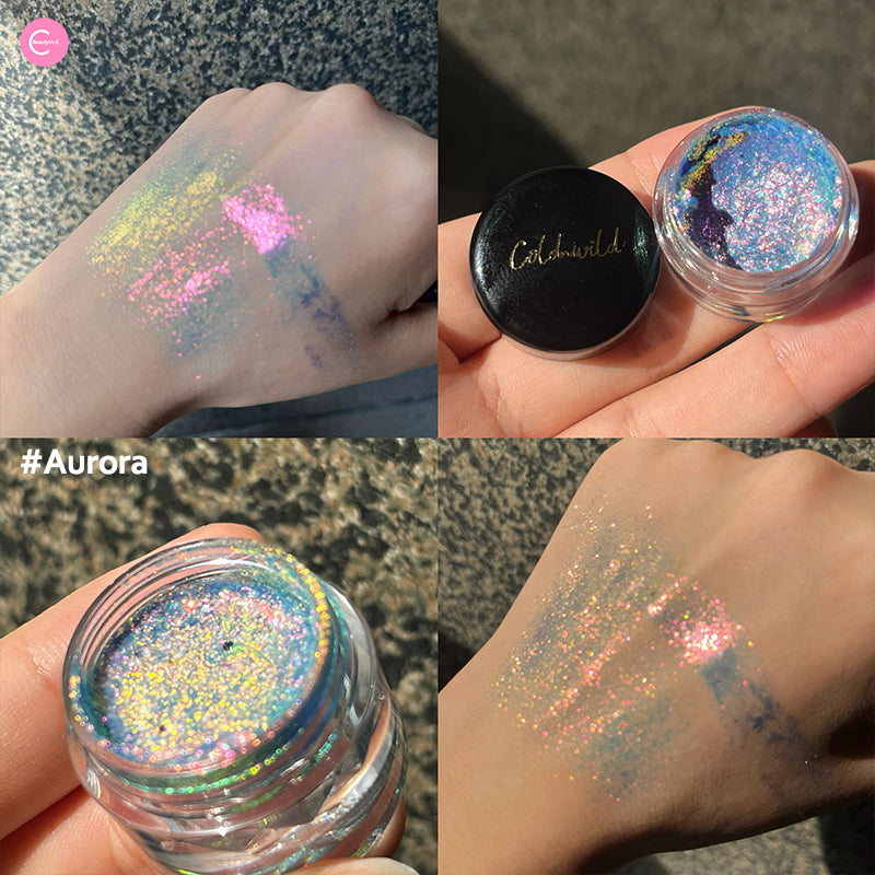 Coldnwild Chameleon Eyeshadow Cream - Long Lasting Metallic & Shimmer Makeup for Party, Halloween & Cosplay (5 Colors) - Perfect for Night Out, Festival & Special Occasions