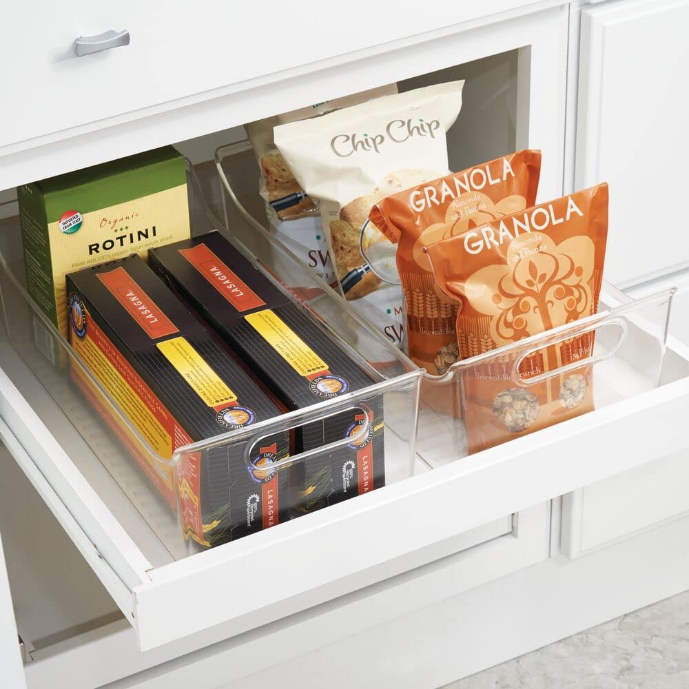 mDesign Slim Plastic Kitchen Pantry Cabinet Organizer - 16