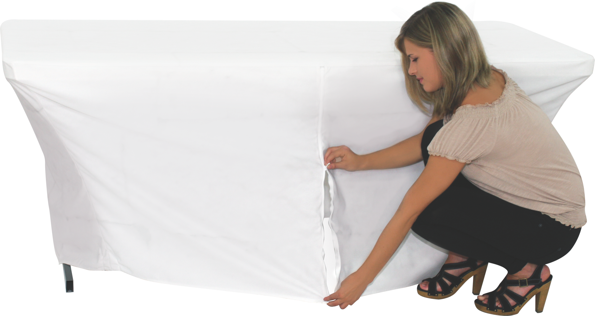 Premium Stretch Table Throws - Soft Elastic Table Cover for Dining, Parties & Outdoor Events - Waterproof & Wrinkle-Resistant Fabric for Easy Cleaning & Maintenance