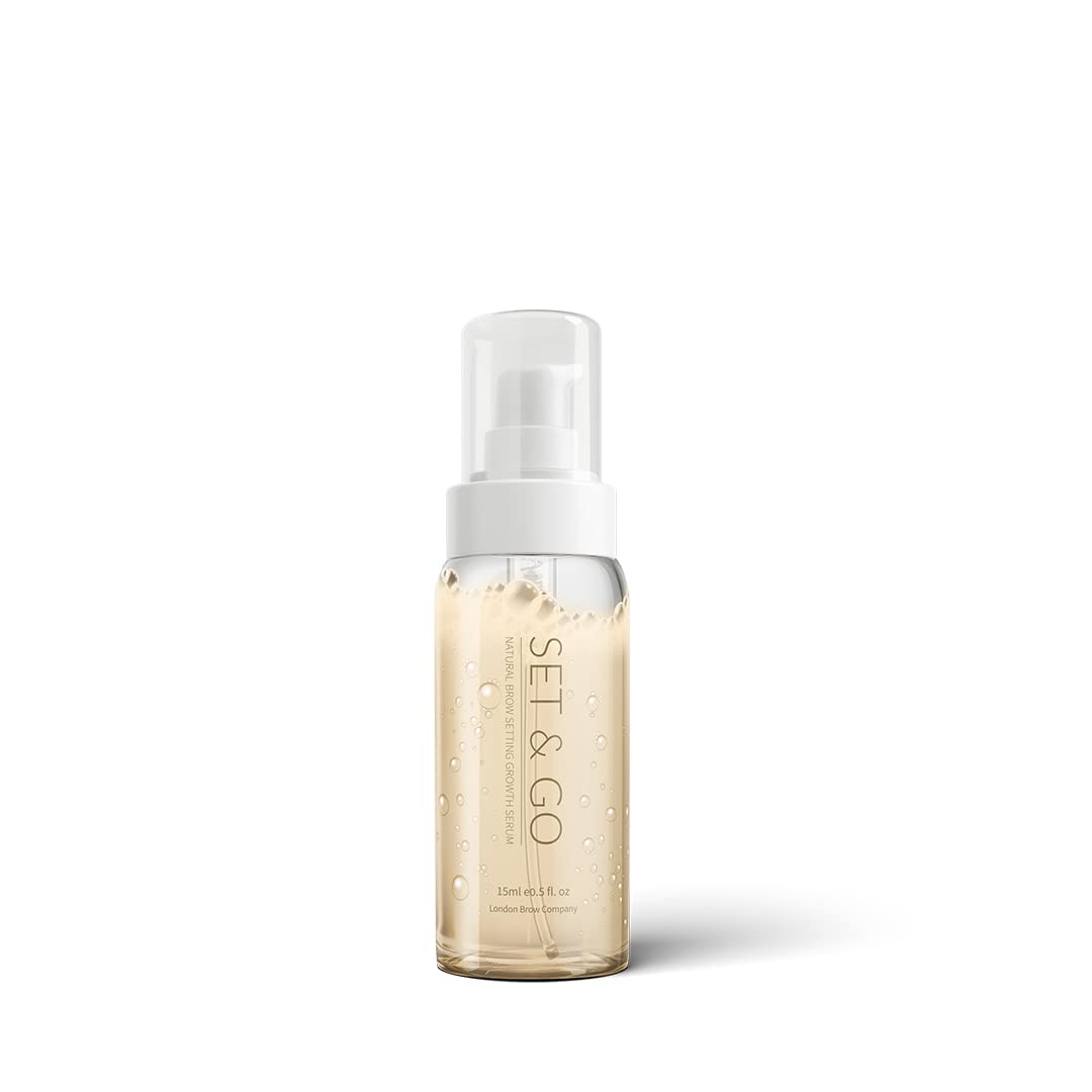 London Brow Set and Go Brow & Lash Growth Serum - Natural Eyebrow & Eyelash Enhancer for Thicker, Fuller Brows & Lashes | Perfect for Daily Beauty Routine & Special Occasions