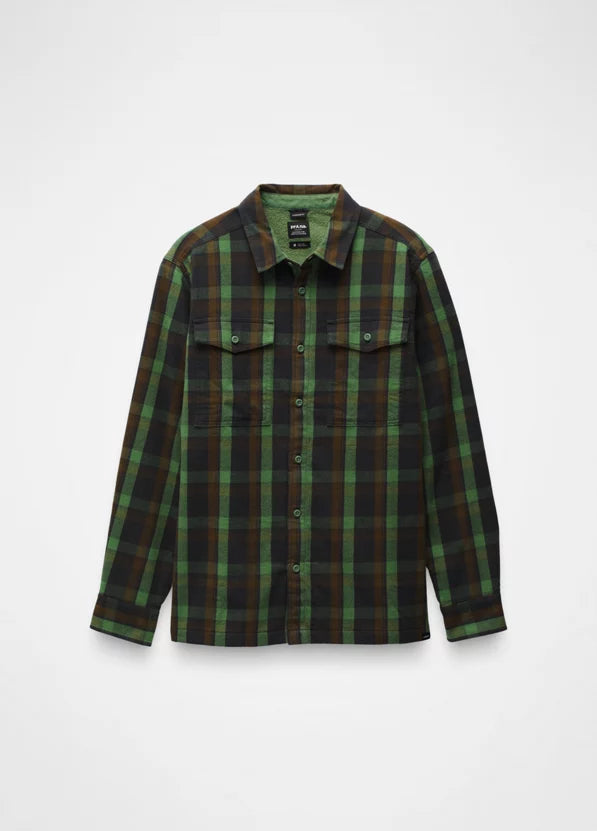 Premium Men's Copper Skies Lined Flannel Shirt - Soft & Warm Plaid Flannel for Fall & Winter - Perfect for Outdoor Camping, Hiking & Casual Wear