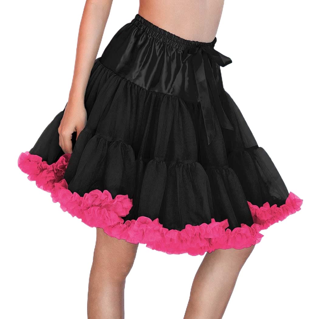Kakaco Women's Short Tutu Skirt - Fluffy Tulle Petticoat, Chiffon Ballet Dance Skirt for Girls & Women, Perfect for Ballet Performances, Dance Recitals, and Costume Parties