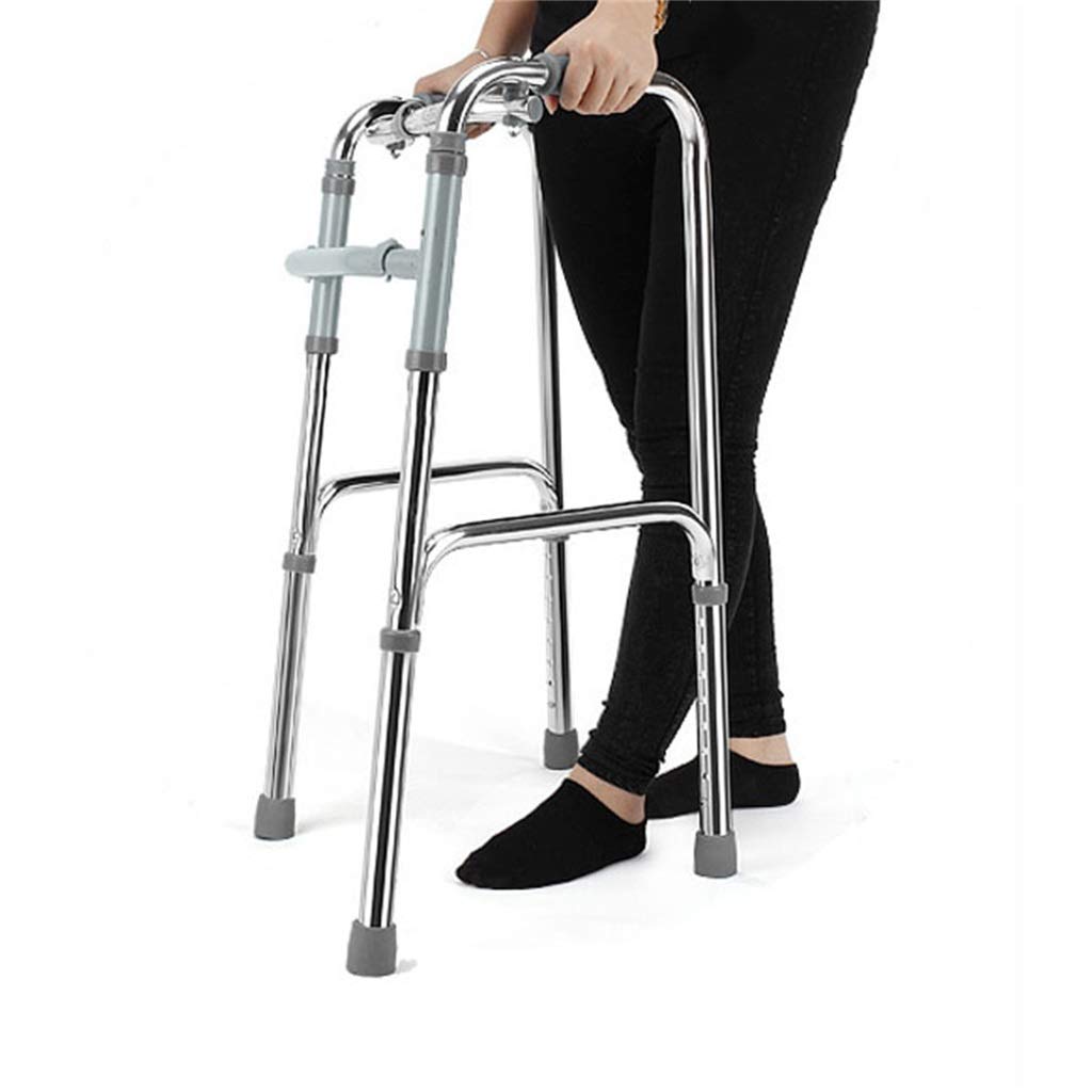 Adjustable Height Ultra Narrow Walking Frame - Lightweight Aluminum Mobility Aid for Seniors & Disabled - Ideal for Indoor Use, Rehabilitation & Elderly Support