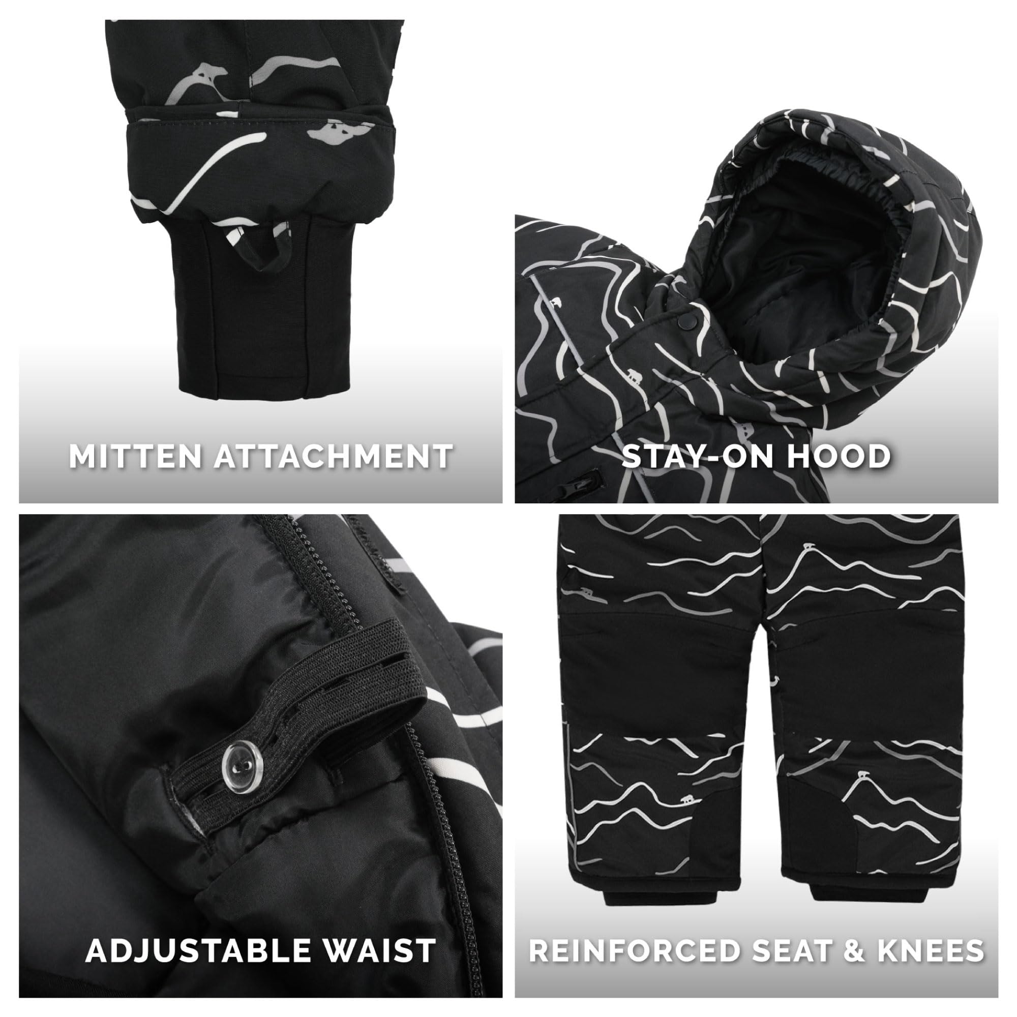 JAN & JUL Waterproof Insulated Snow Suit for Toddlers & Kids - Winter Outdoor Play, Skiing & Snowboarding Gear for Boys & Girls