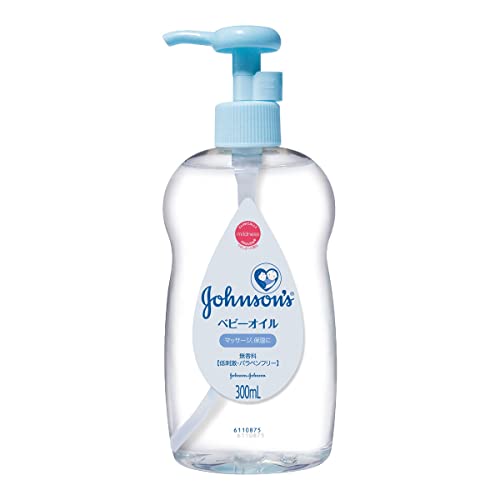 Johnson's Baby Oil, Unscented, 300ml (3-Pack) – Gentle Moisturizer for Baby Massage, Dry Skin & Hair Care | Hypoallergenic & Dermatologist-Tested