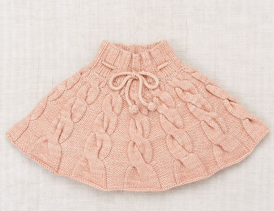 MISHA & PUFF Cable Knit Skating Skirt for Babies & Toddlers (6M-24M) - Warm Winter Skirt for Girls & Boys, Perfect for Ice Skating, Outdoor Play & Holiday Photos