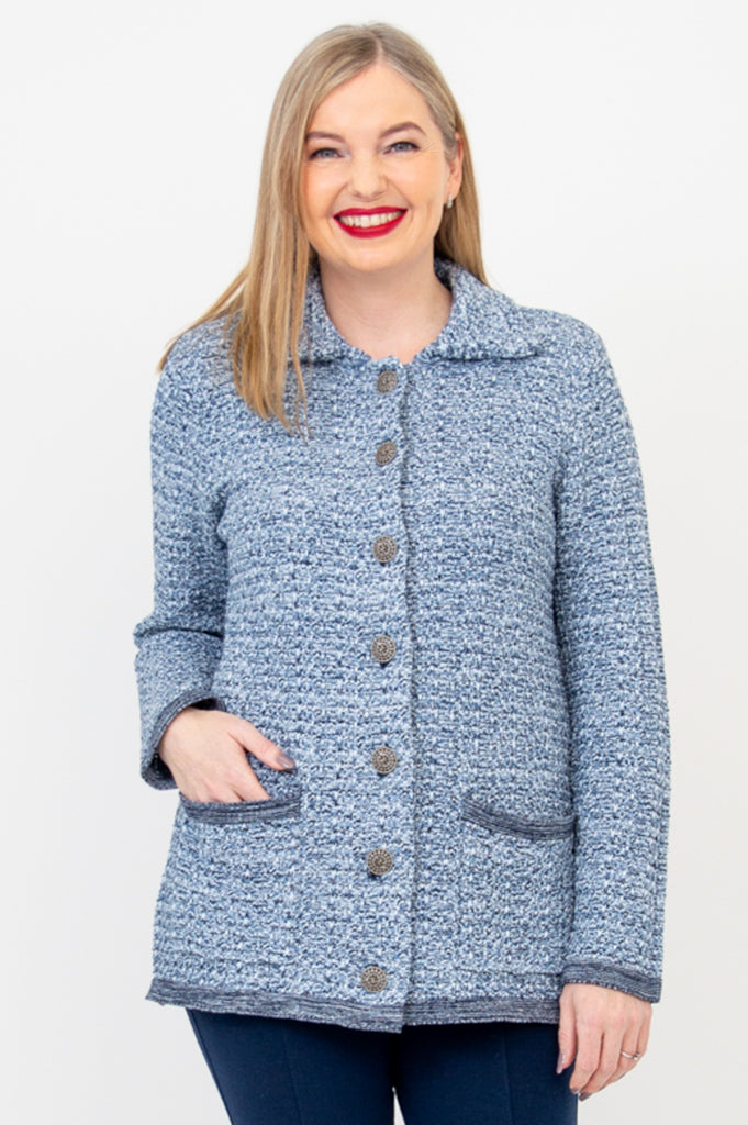 Chanel Cardigan for Women - Soft Cotton Merali Sweater - Elegant Knitwear for Casual Wear, Office & Date Nights