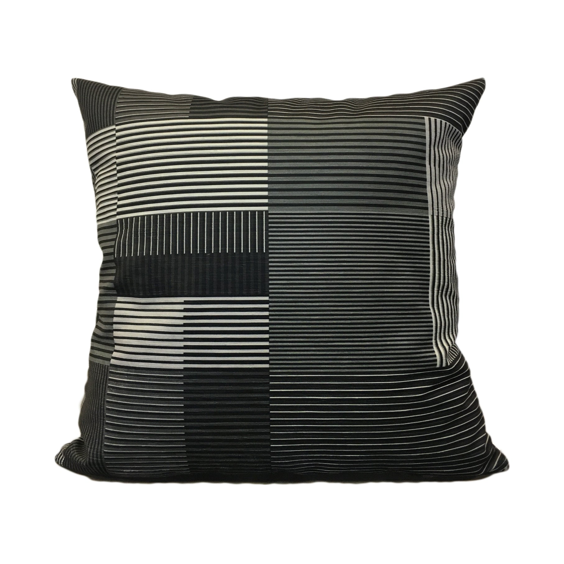 Bauhaus Style Graphite Throw Pillow 20x20 Inches - Modern Geometric Cushion Cover for Sofa, Bed, Living Room Decor