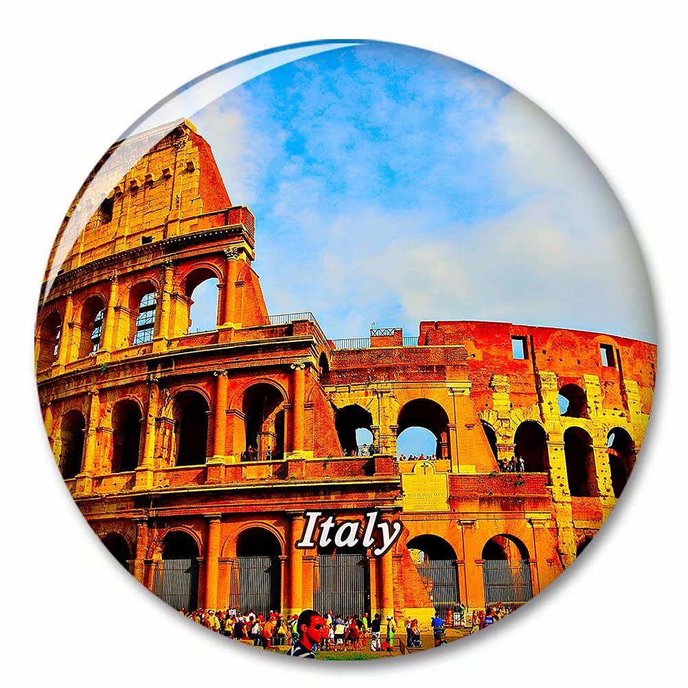 Italy Colosseum Rome Fridge Magnet - Strong Refrigerator Sticker, Decorative Travel Souvenir Gift for Tourists & City Lovers | Perfect for Home, Office & Travel Memories