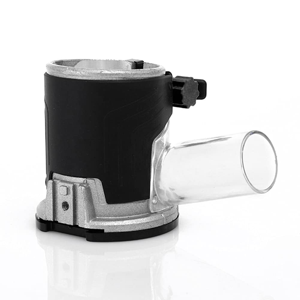 Plunge Router with Aluminum Alloy Base & Dust Cover - Woodworking Trimming Machine for Milling, Slotting & Vacuum Cleaner Attachment | Perfect for DIY Projects, Furniture Making & Cabinet Work