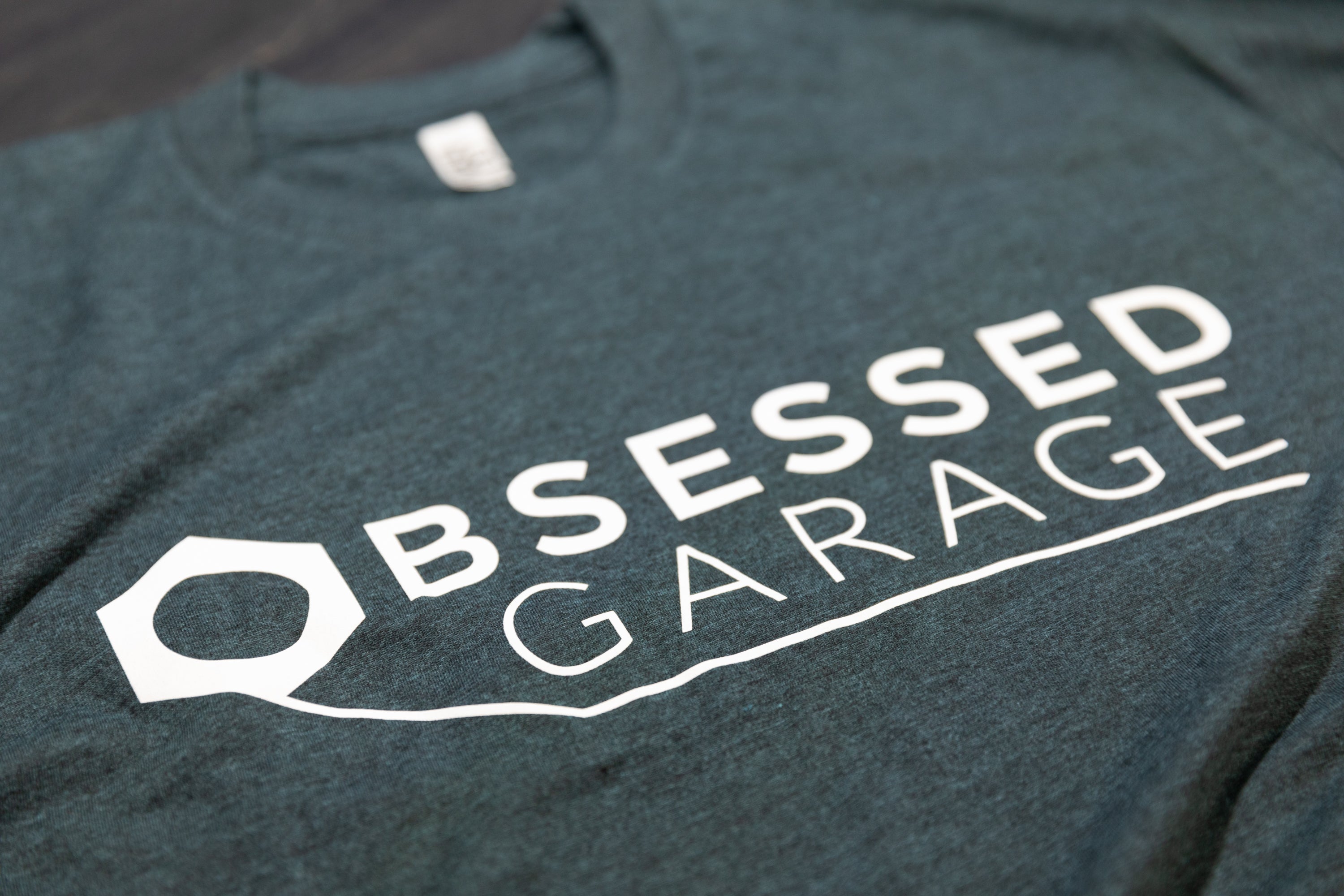 Obsessed Garage Logo T-Shirt - Premium Cotton Tee for Car Enthusiasts - Perfect for Car Shows, Meetups & Casual Wear