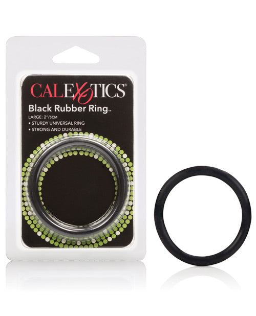 Premium Black Rubber Cock Ring - Large Size for Enhanced Pleasure & Performance | Durable & Comfortable for Couples & Solo Play