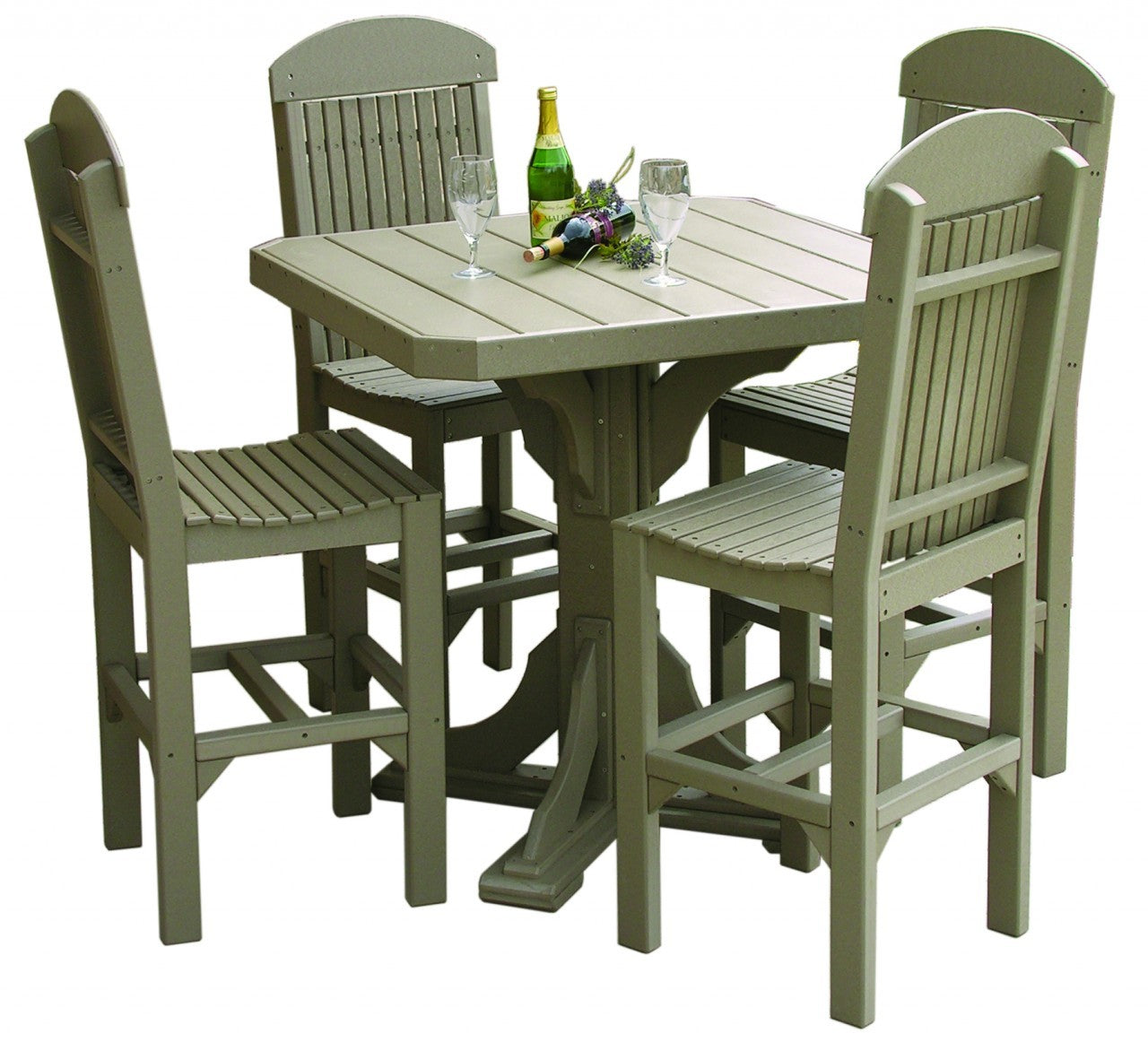 LuxCraft 41-Inch Square Dining Table Set with 4 Chairs - Modern Kitchen & Dining Room Furniture for Small Spaces | Perfect for Apartments, Breakfast Nooks, and Cozy Family Meals