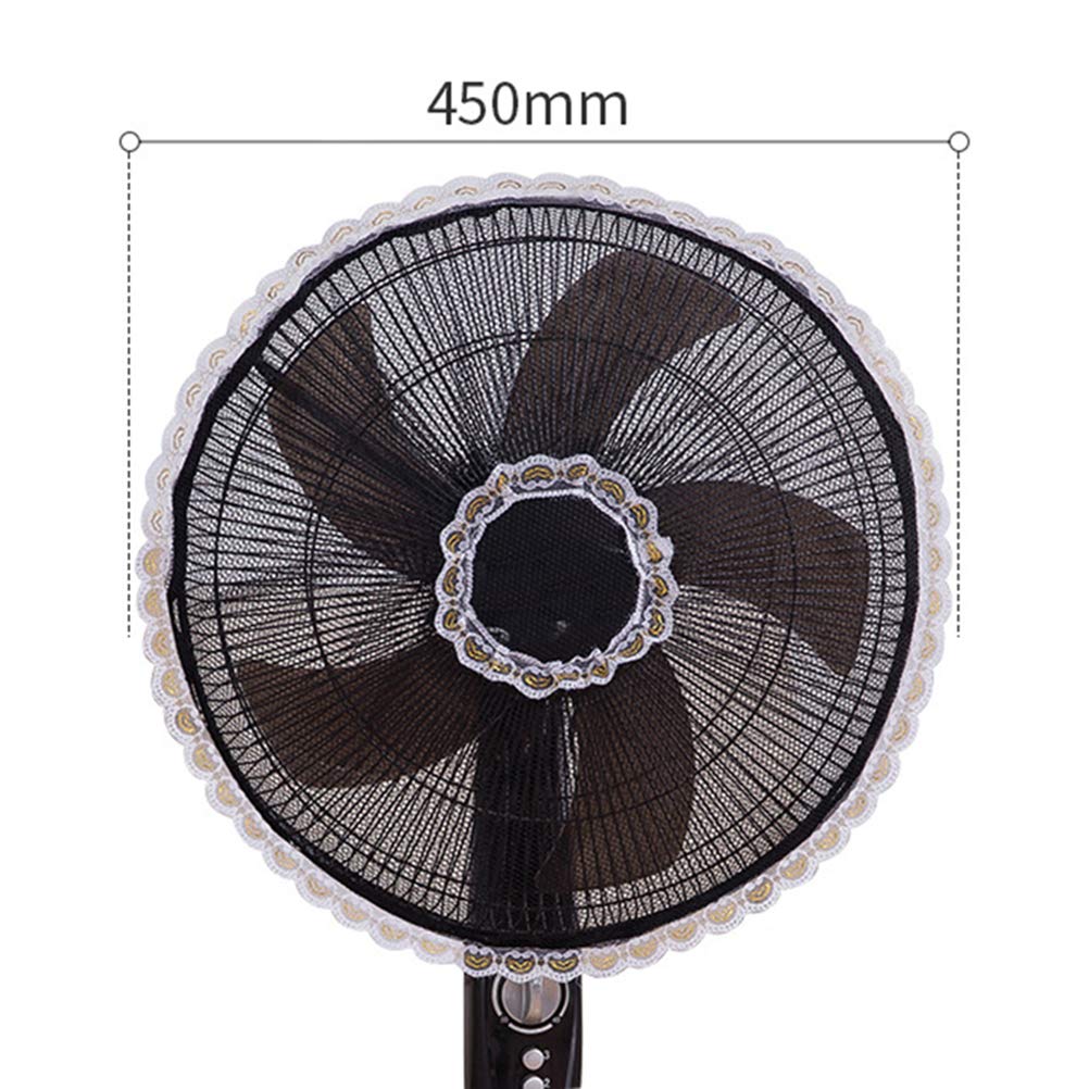TOPINCN Baby Safety Fan Cover - Finger Protector Mesh Net for Electric Fans, Home & Office Dust Cover - Black - Perfect for Childproofing & Keeping Fans Clean