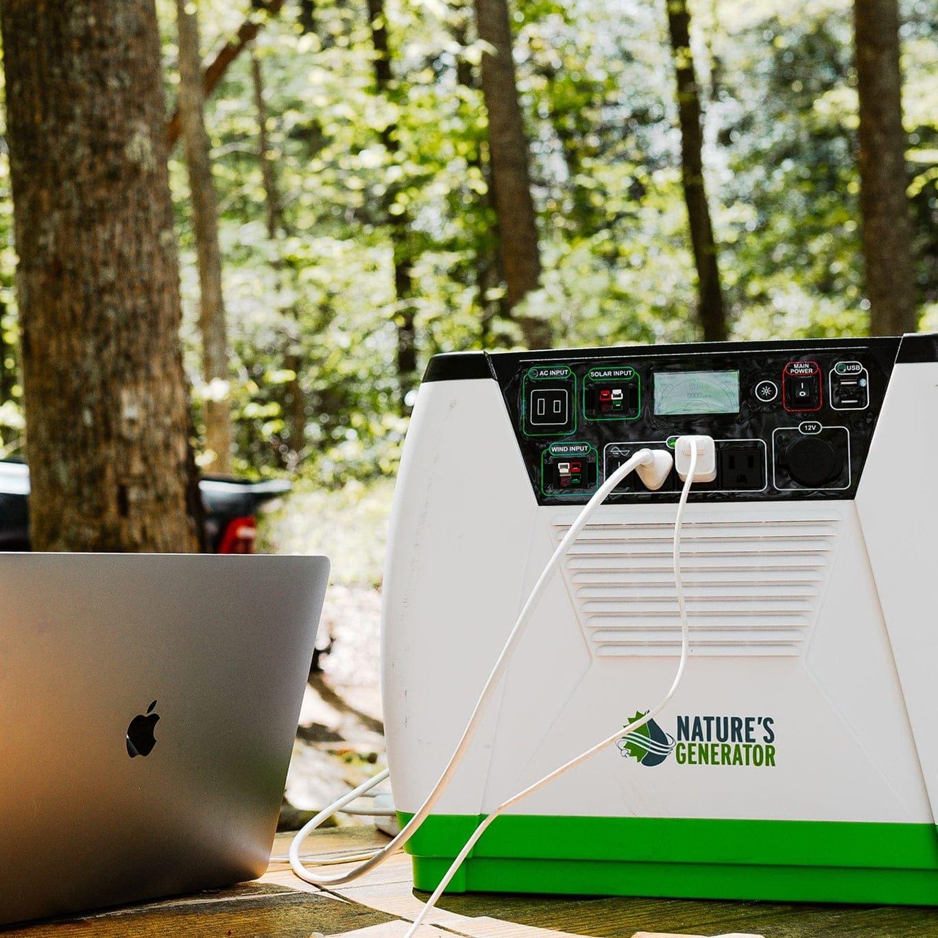 Nature's Generator Gold Essential - Portable Solar Power Generator for Home & Outdoor Use - Emergency Backup, Camping, RV, Off-Grid Living
